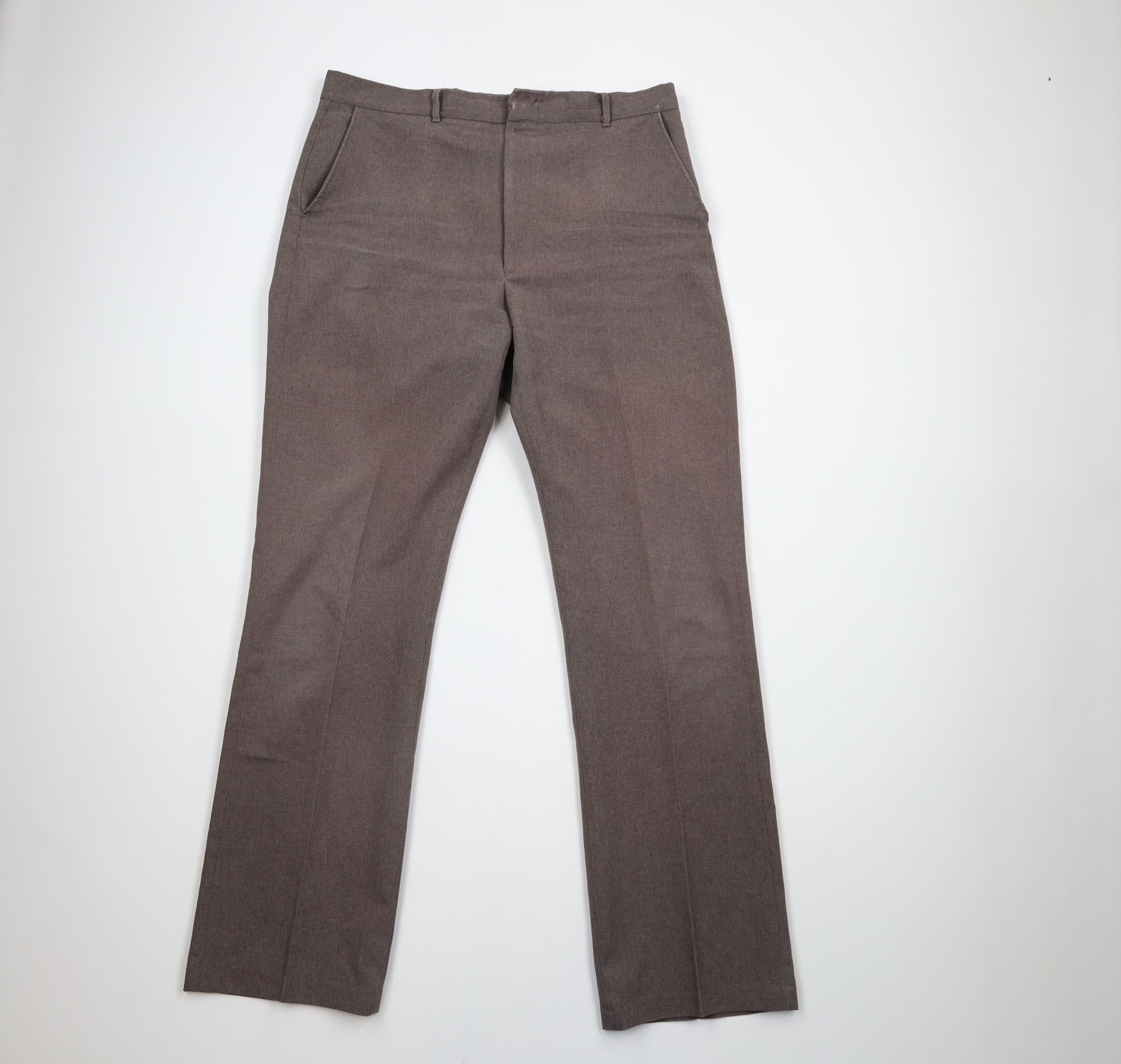 Vintage Vintage 70s Streetwear Knit Wide Leg Bell Bottoms Pants USA Size US 34 / EU 50 - 1 Thumbnail