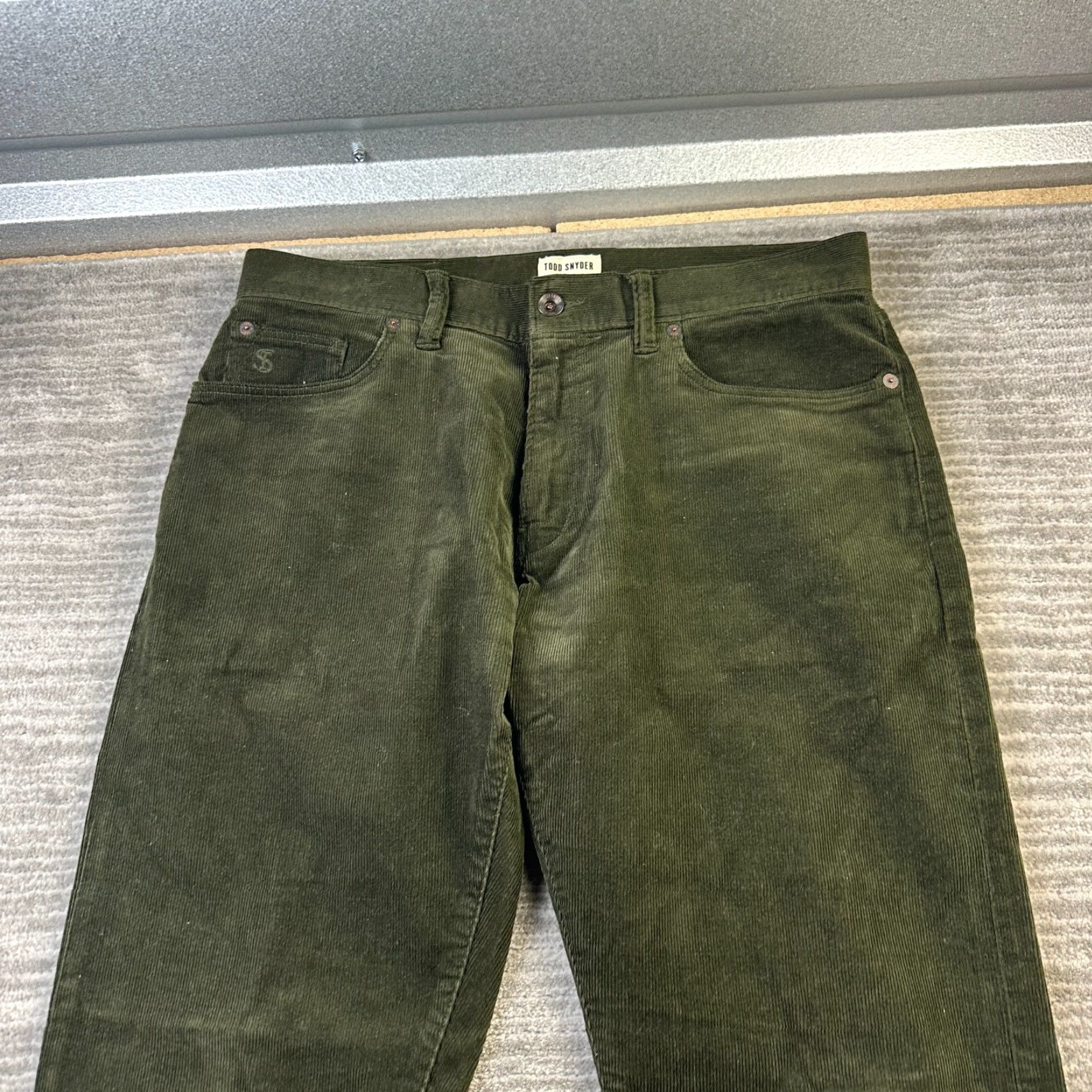 Todd Snyder Todd Snyder Corduroy Pants Slim Fit Chino Men 31x32 31x29 Green 5-Pocket Casual Vintage No N/A Size US 31 - 3 Thumbnail