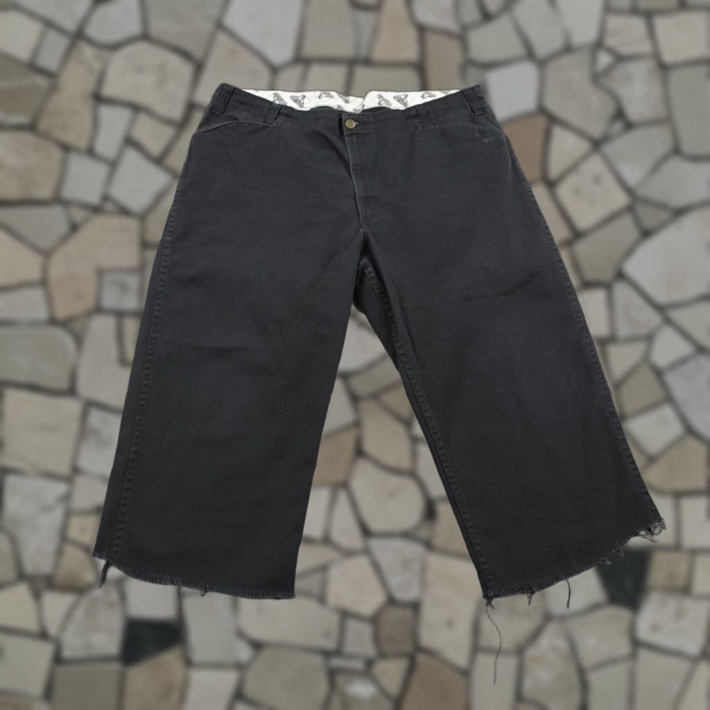 Ben Davis Ben Davis Pants Mens 42 Black Cropped Cut Off Twill Workwear Baggy Wide Leg Size US 42 / EU 58 - 1 Thumbnail