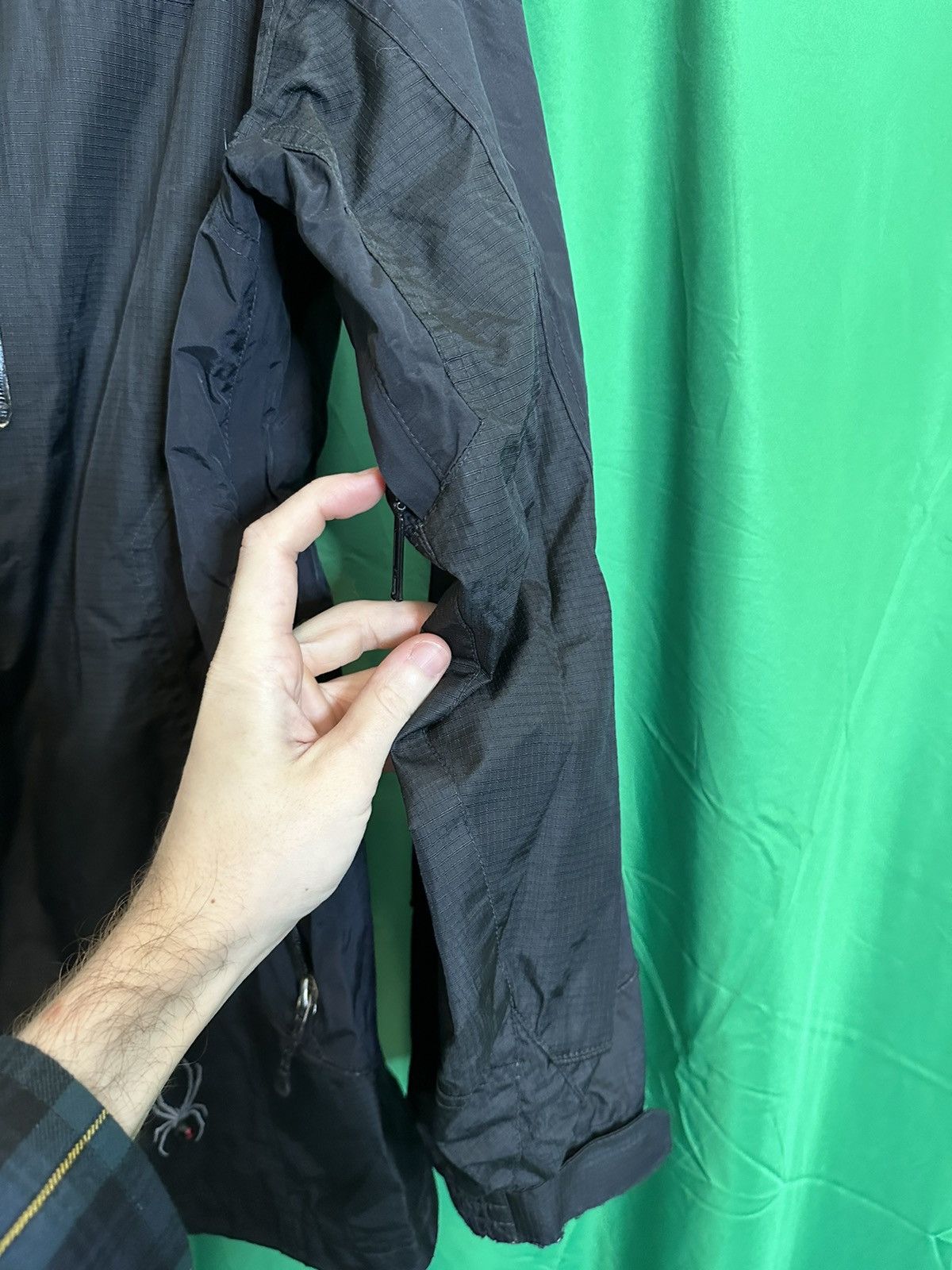 Spyder Vintage ripstop waterproof double zip biker jacket Size US XL / EU 56 / 4 - 16 Thumbnail