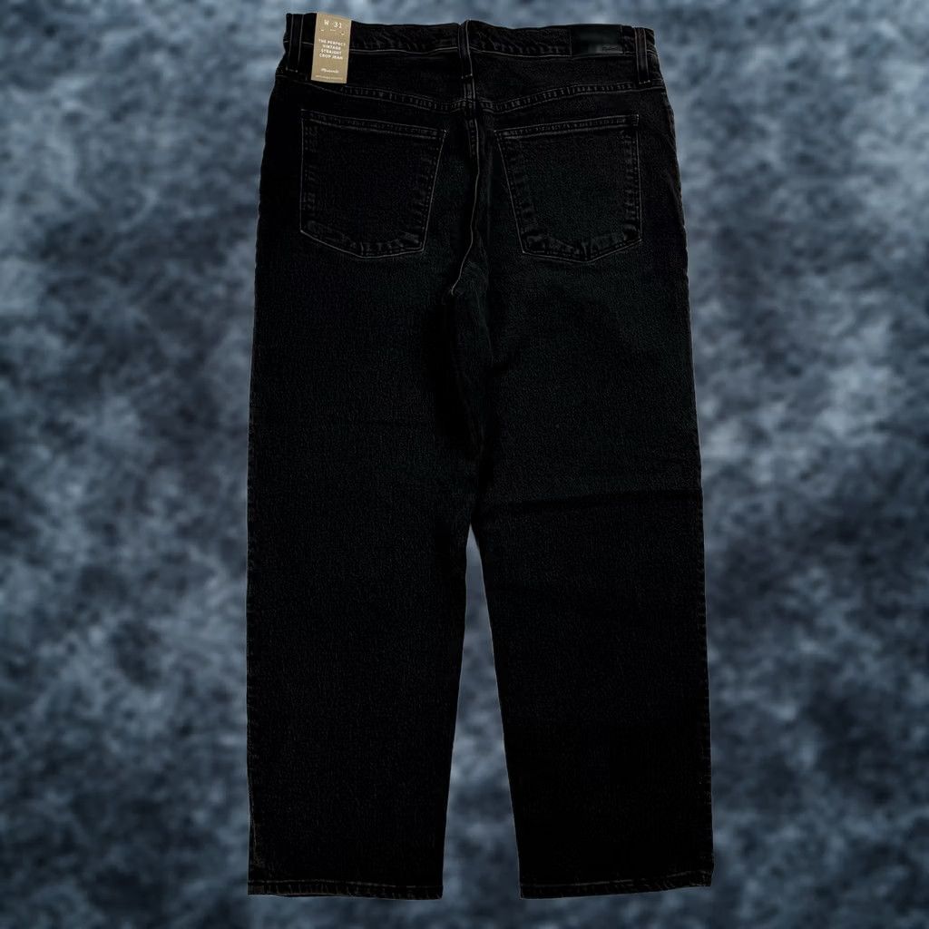 Madewell VINTAGE Madewell The Perfect Cropped Jeans Women 31 Black NWT Size 24" / US 00 / IT 34 - 1 Thumbnail