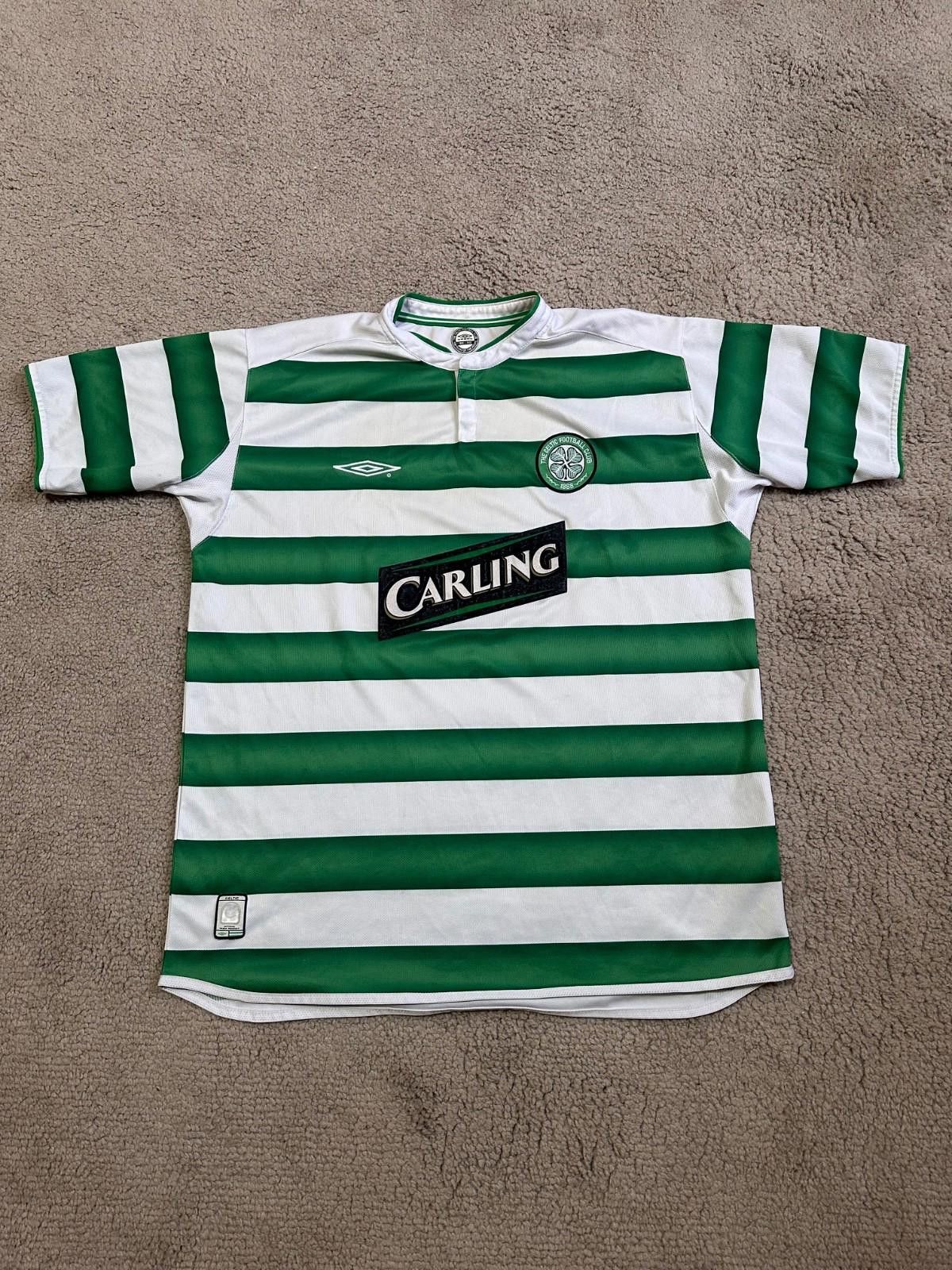 Umbro VINTAGE UMBRO CELTIC FC 2003/2004 HOME FOOTBALL SHIRT JERSEY Size US XL / EU 56 / 4 - 1 Thumbnail
