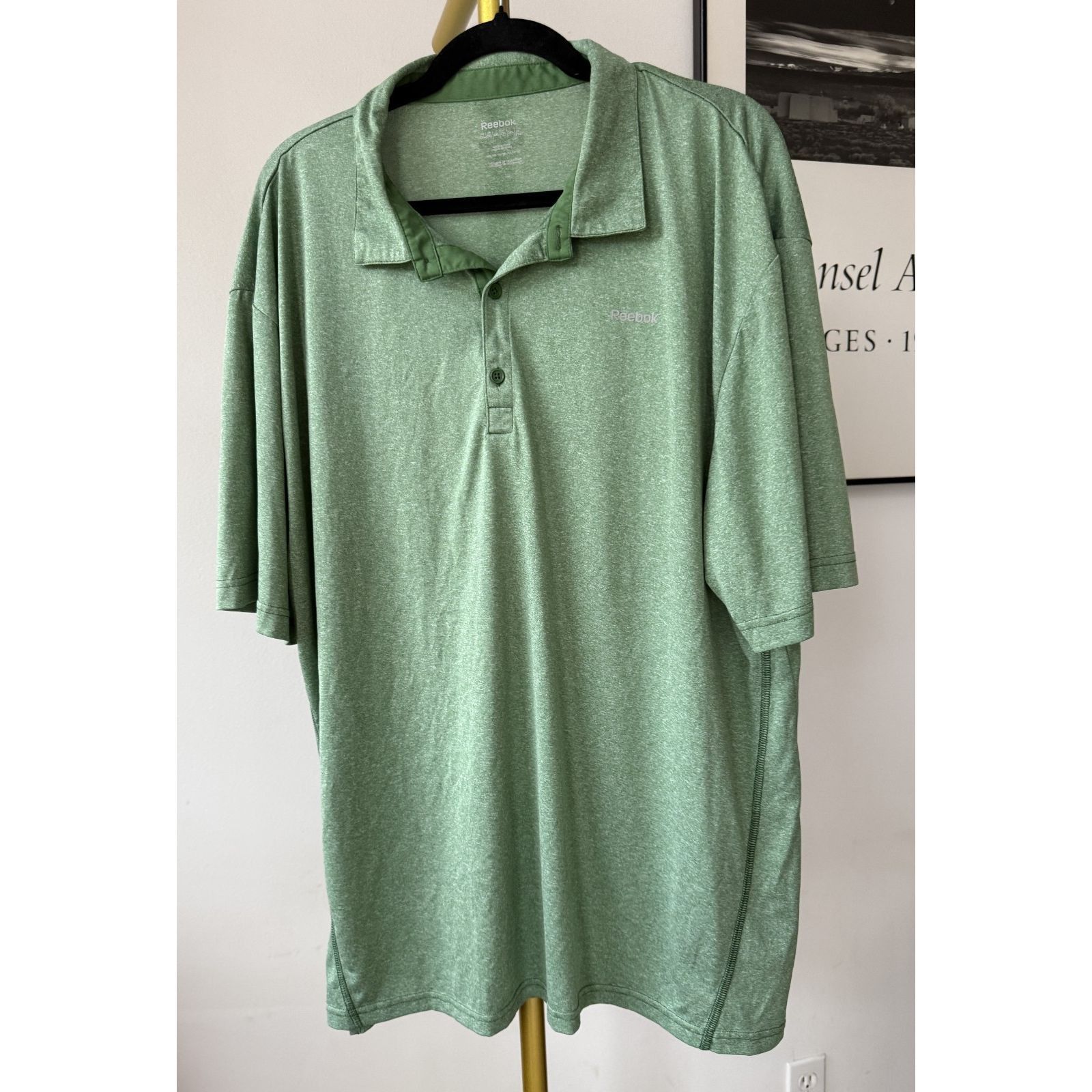 Reebok Reebok Golf Polo Mens 2XL Green Performance Shirt Athletic Size US XXL / EU 58 / 5 - 1 Thumbnail