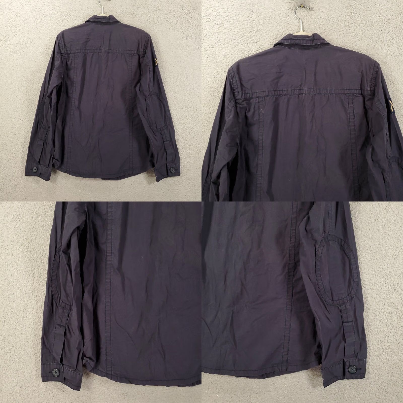 Nautica Nautica Mens Medium Navy Canvas Military Army Shacket Shirt Jacket Size US M / EU 48-50 / 2 - 9 Thumbnail