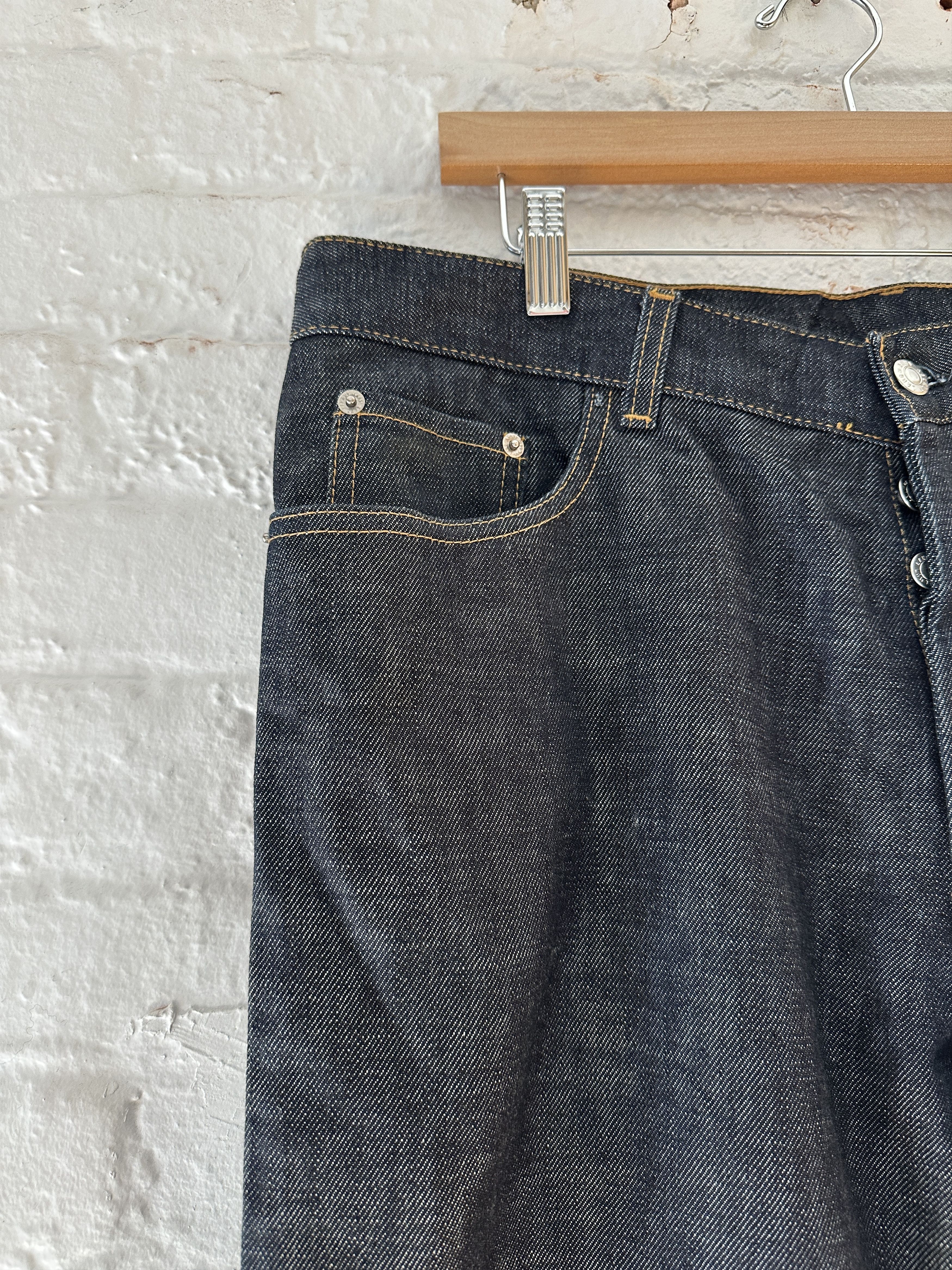 Helmut Lang Helmut Lang 2000s Raw Denim Bootcut Jeans Size US 35 - 2 Thumbnail