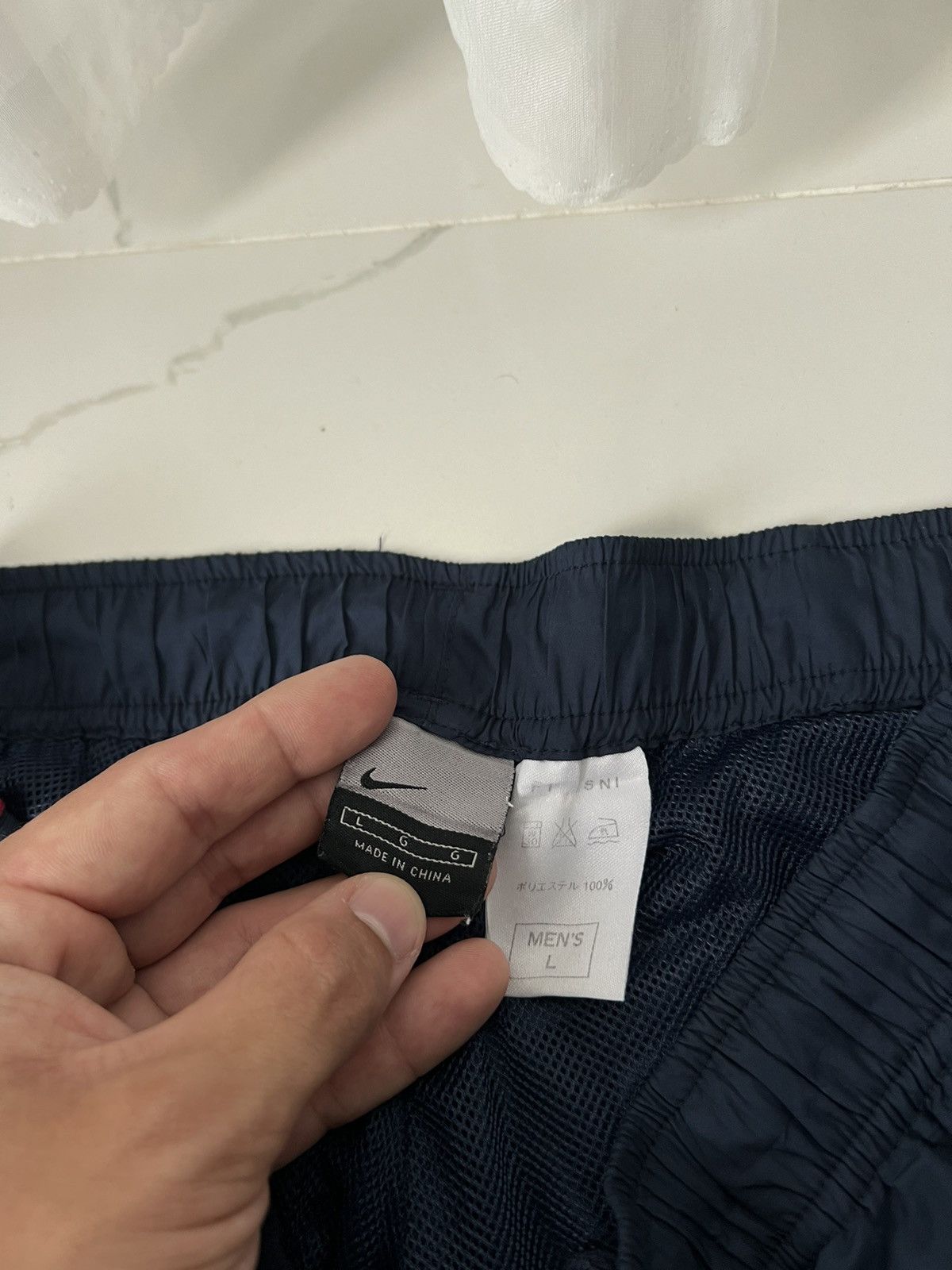 Nike × Vintage 90’s NIKE BAGGY SWOOSH LOGO Y2K TRACK PANTS DRILL Size US 34 / EU 50 - 4 Thumbnail