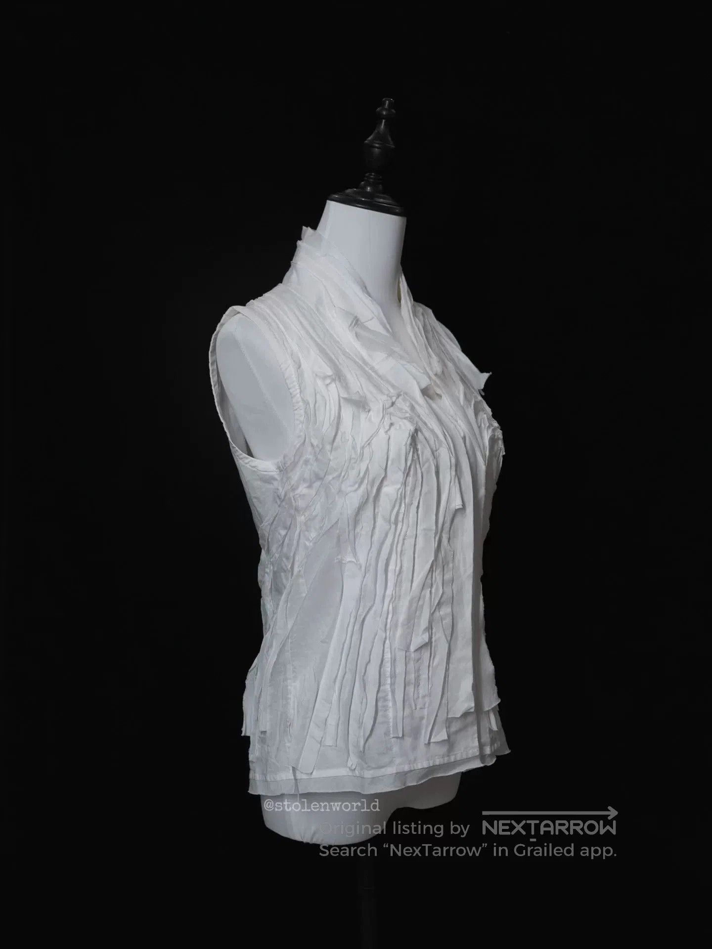 Issey Miyake issey miyake cotton linen decorative top. Size S / US 4 / IT 40 - 5 Thumbnail