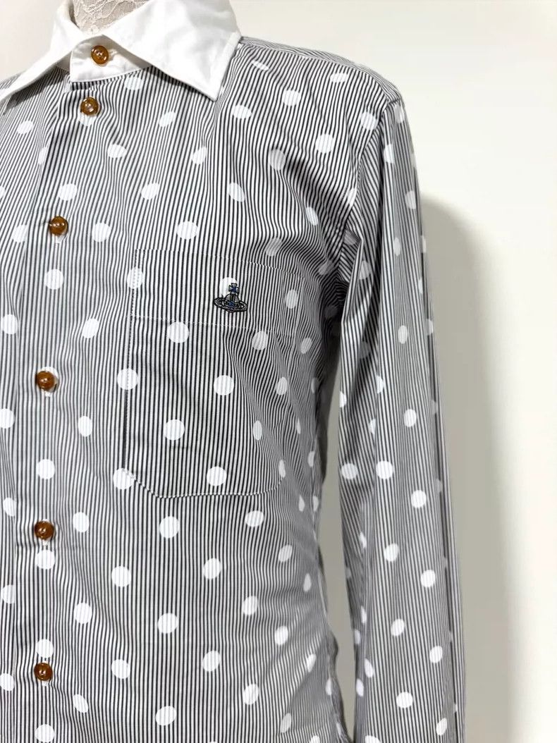 Vivienne Westwood Vivienne Westwood size44 Embroidered polka dot black and wh Size XS / US 0-2 / IT 36-38 - 3 Thumbnail