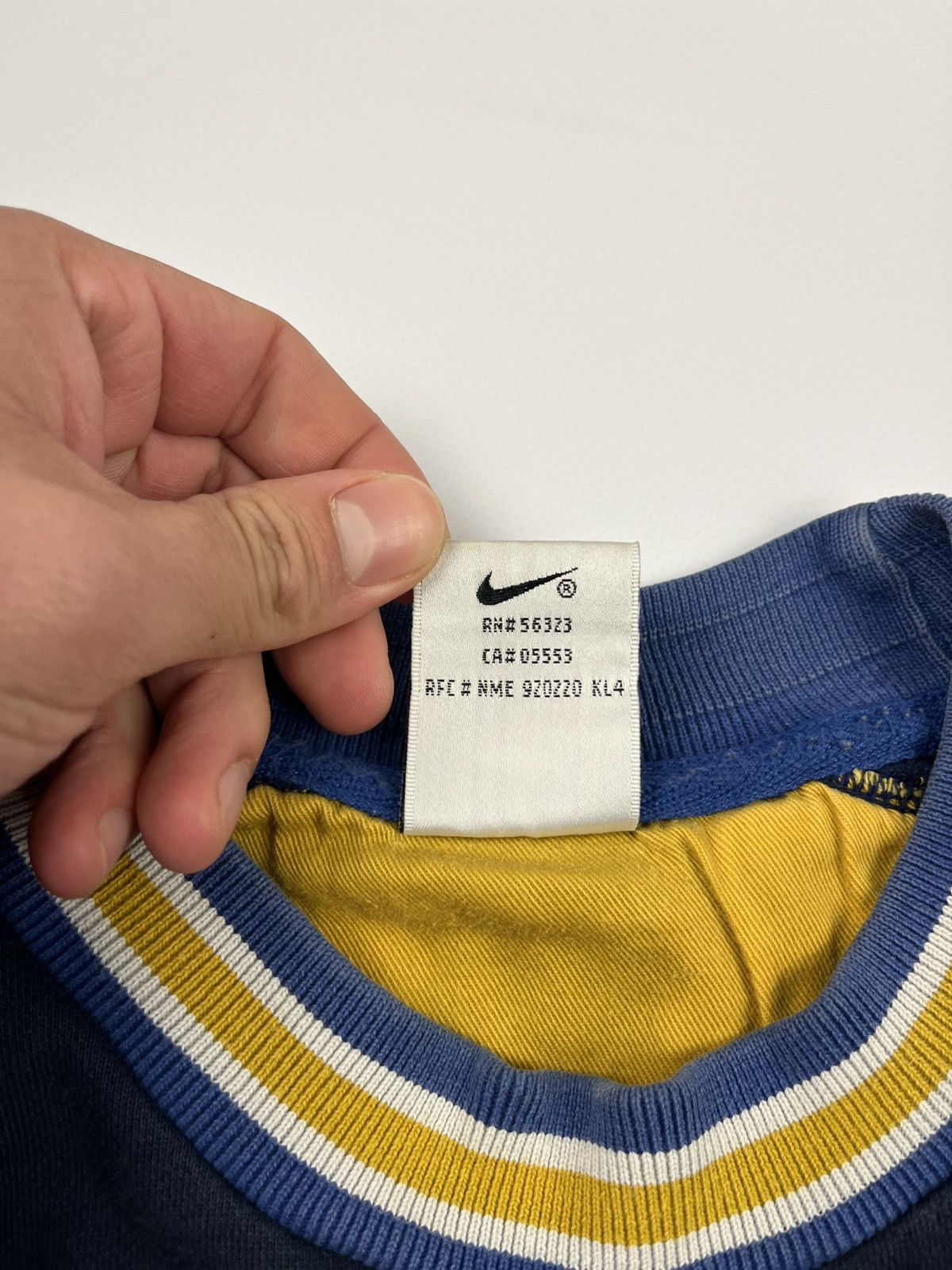 Nike × Vintage Vintage NIKE Distressed Faded Big Logo Boxy Baggy Sweatshirt Size US L / EU 52-54 / 3 - 12 Thumbnail