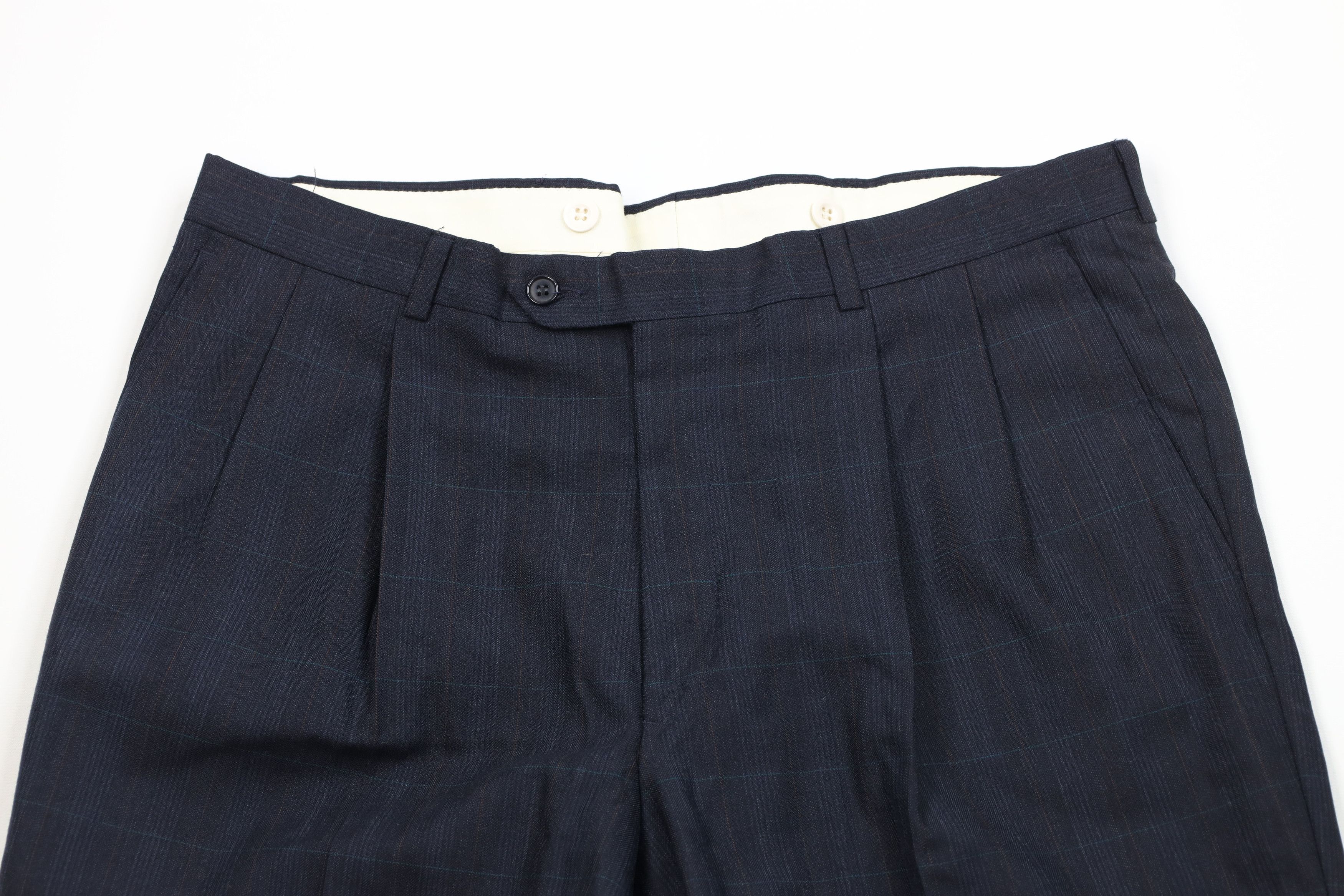Vintage Vintage 70s Streetwear Wide Leg Chino Pants Plaid USA Size US 36 / EU 52 - 2 Thumbnail