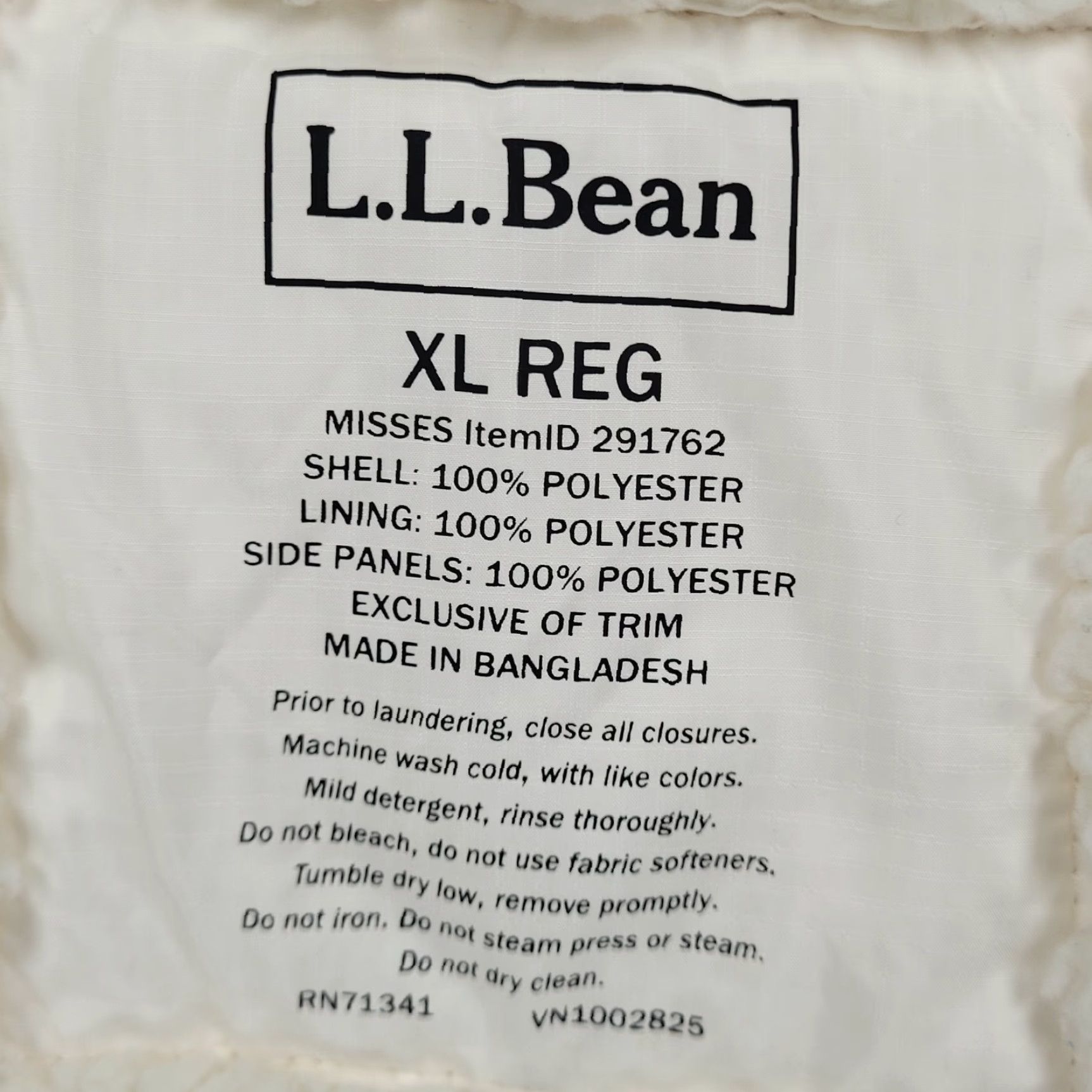 Vintage LL Bean Ivory Quilted Sherpa Lined Knit Stretch Side Panels Full Zip Vest XL Size XL / US 12-14 / IT 48-50 - 3 Thumbnail