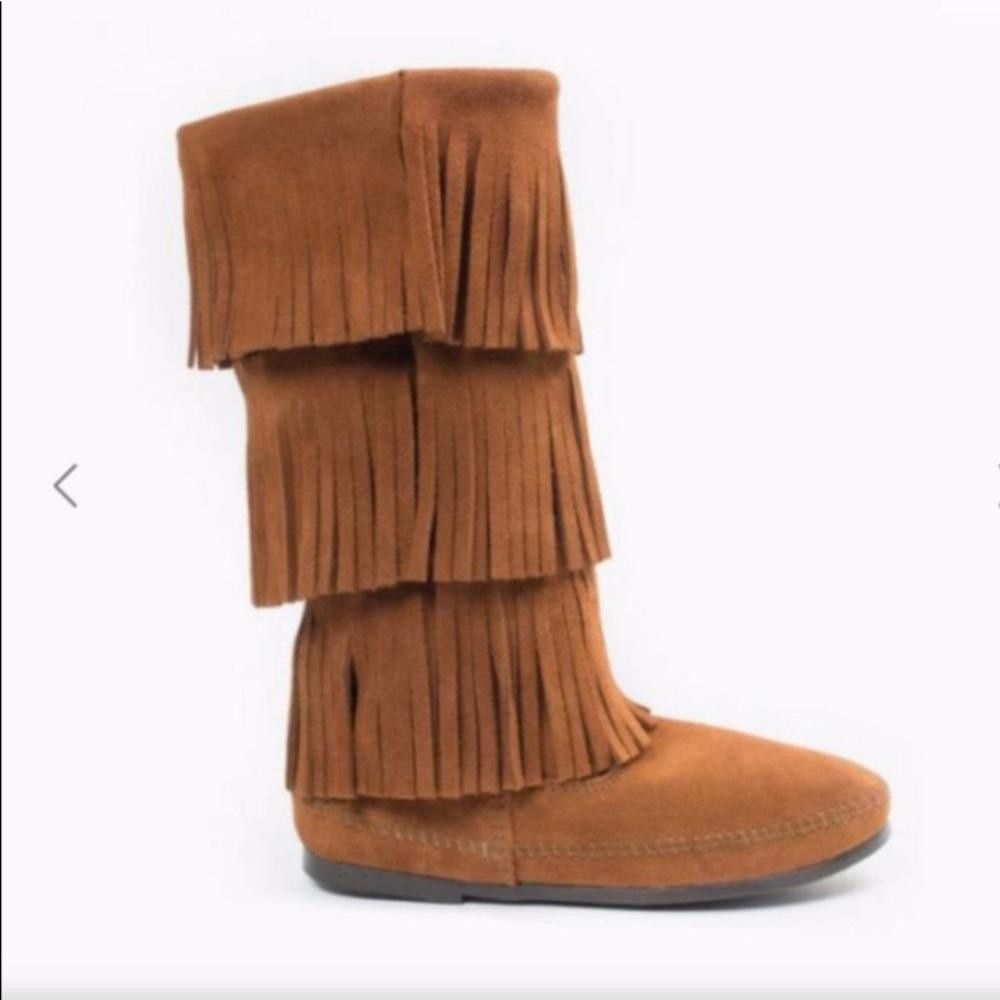 Minnetonka Minnetonka l 3 Layer Fringe Boots Size 6 Size US 6 / IT 36 - 9 Thumbnail