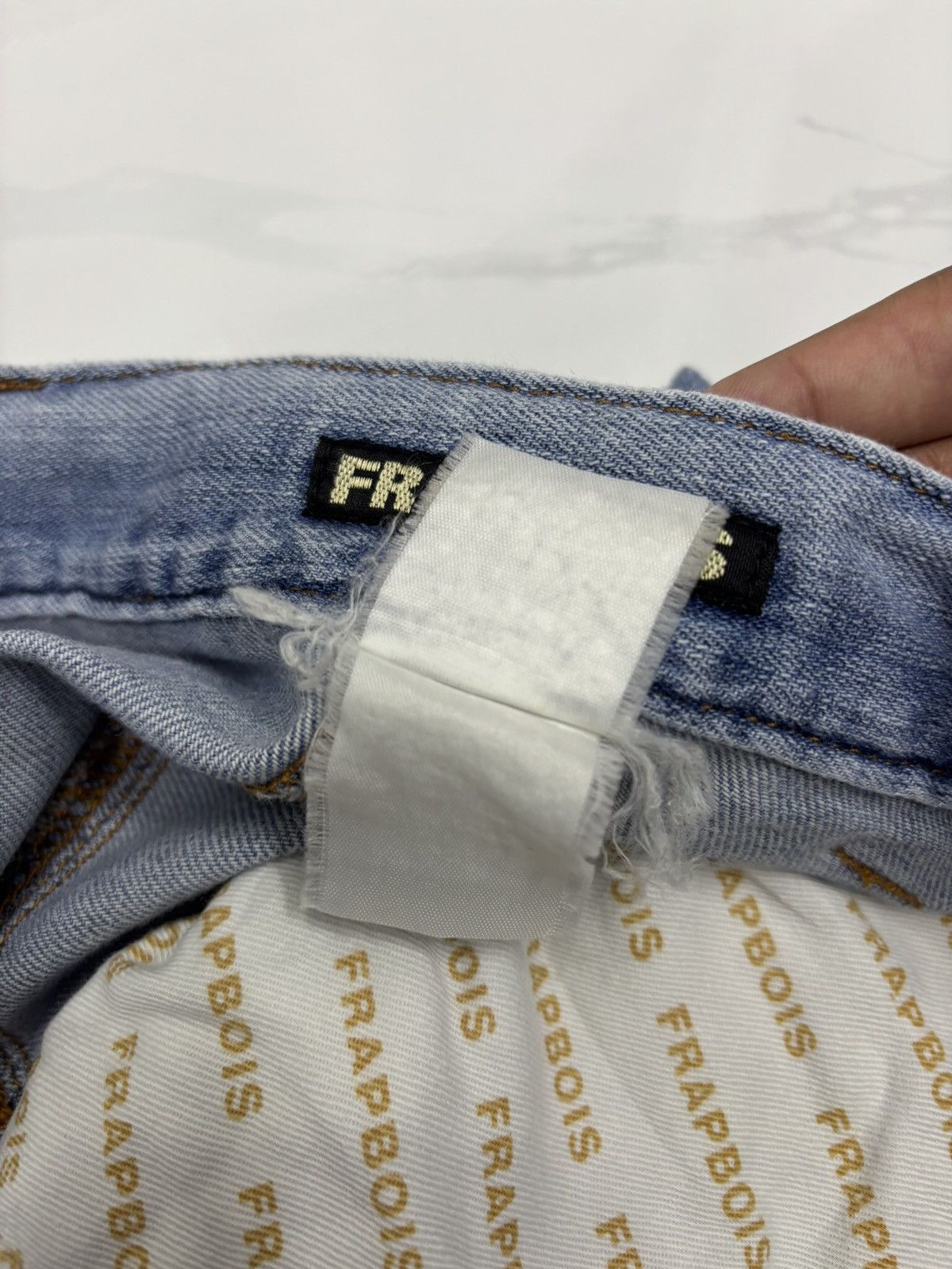 Frapbois × Issey Miyake × Vintage ISSEY MIYAKE DROP CROTCH FRAPBOIS DENIM PANTS Size US 32 / EU 48 - 13 Thumbnail