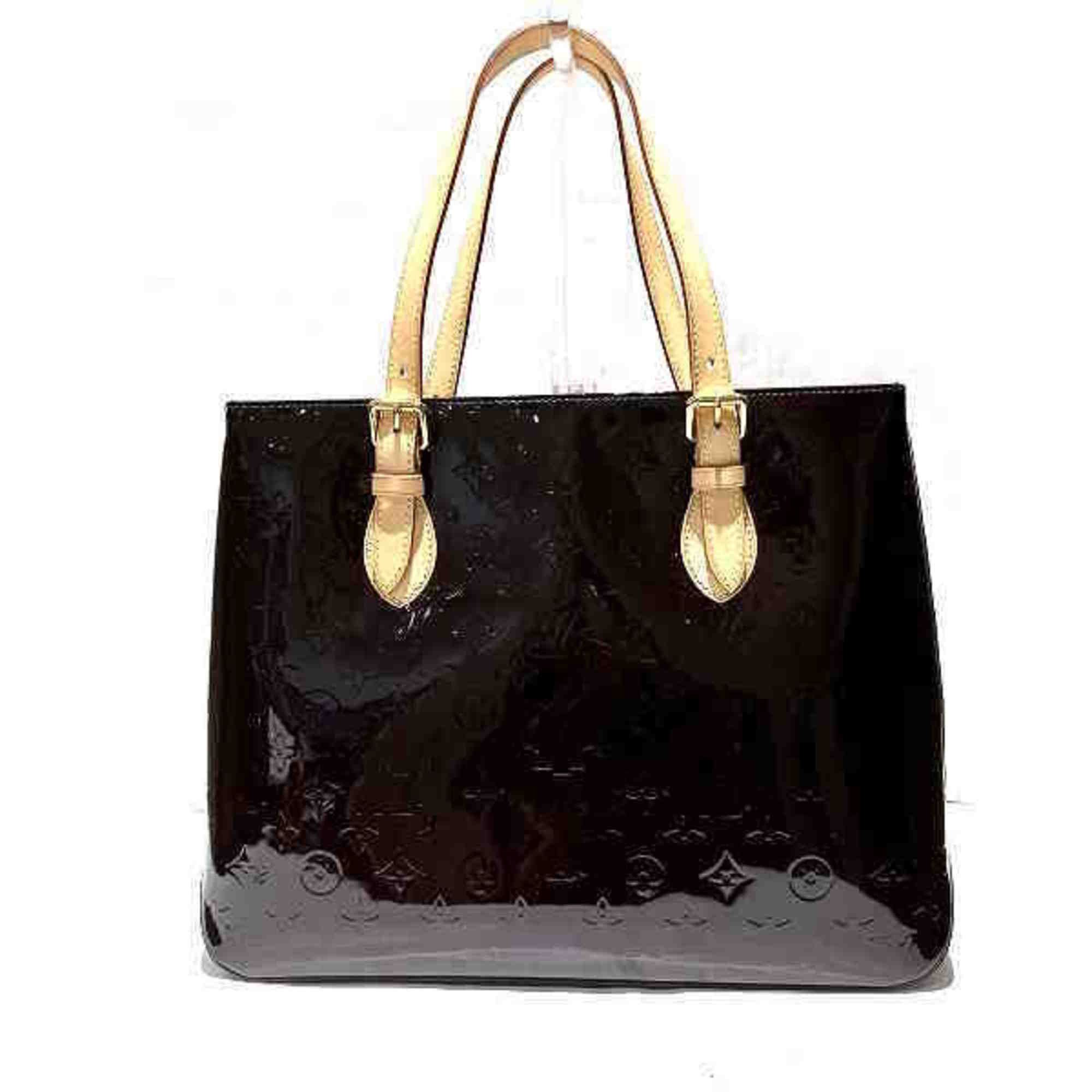 image of Louis Vuitton Monogram Vernis Blend Wood M91994 Bag Tote Unisex in Red, Women's