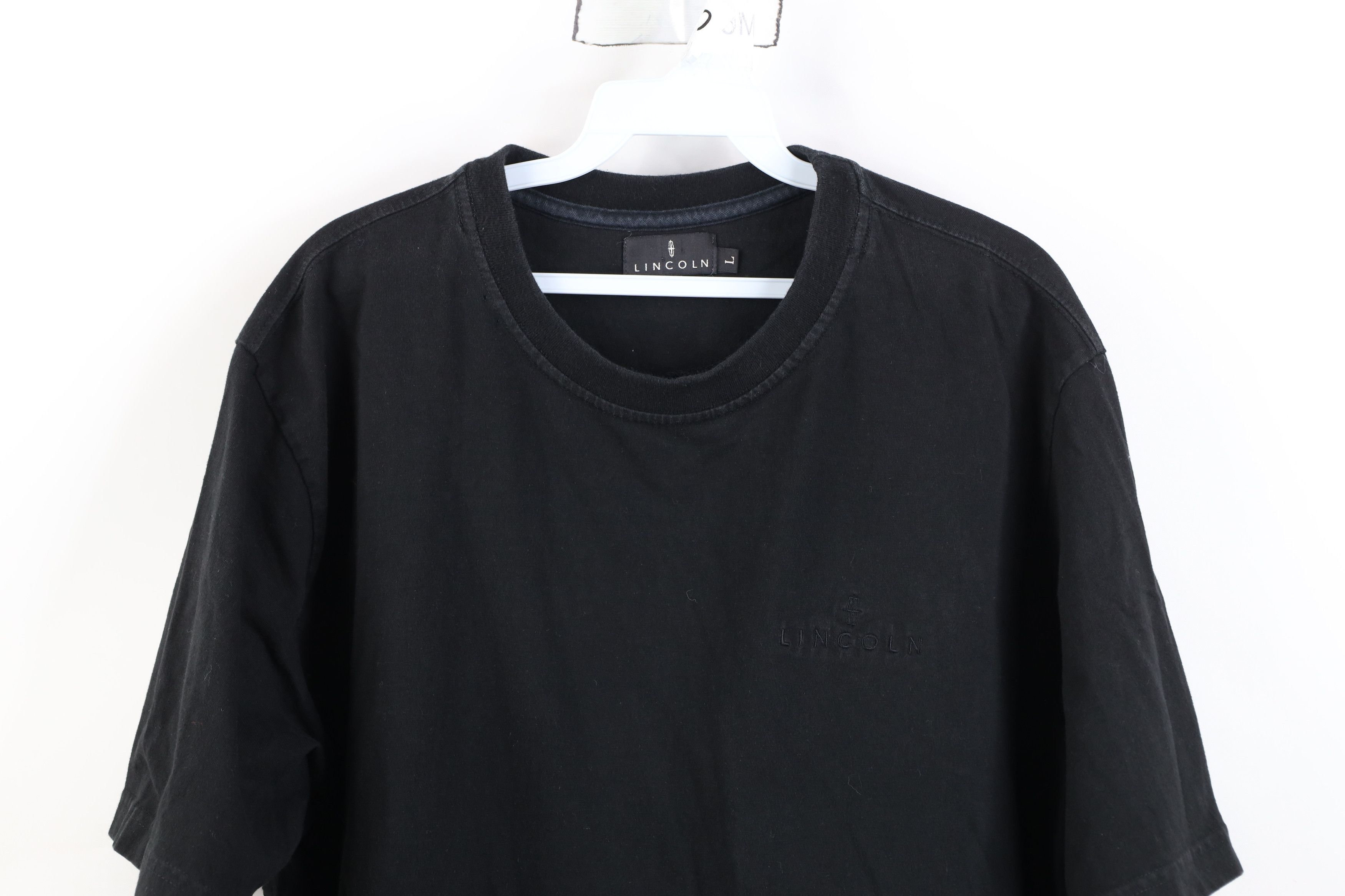 Vintage Vintage 90s Y2K Heavyweight Spell Lincoln Car T-Shirt Black Size US L / EU 52-54 / 3 - 2 Thumbnail