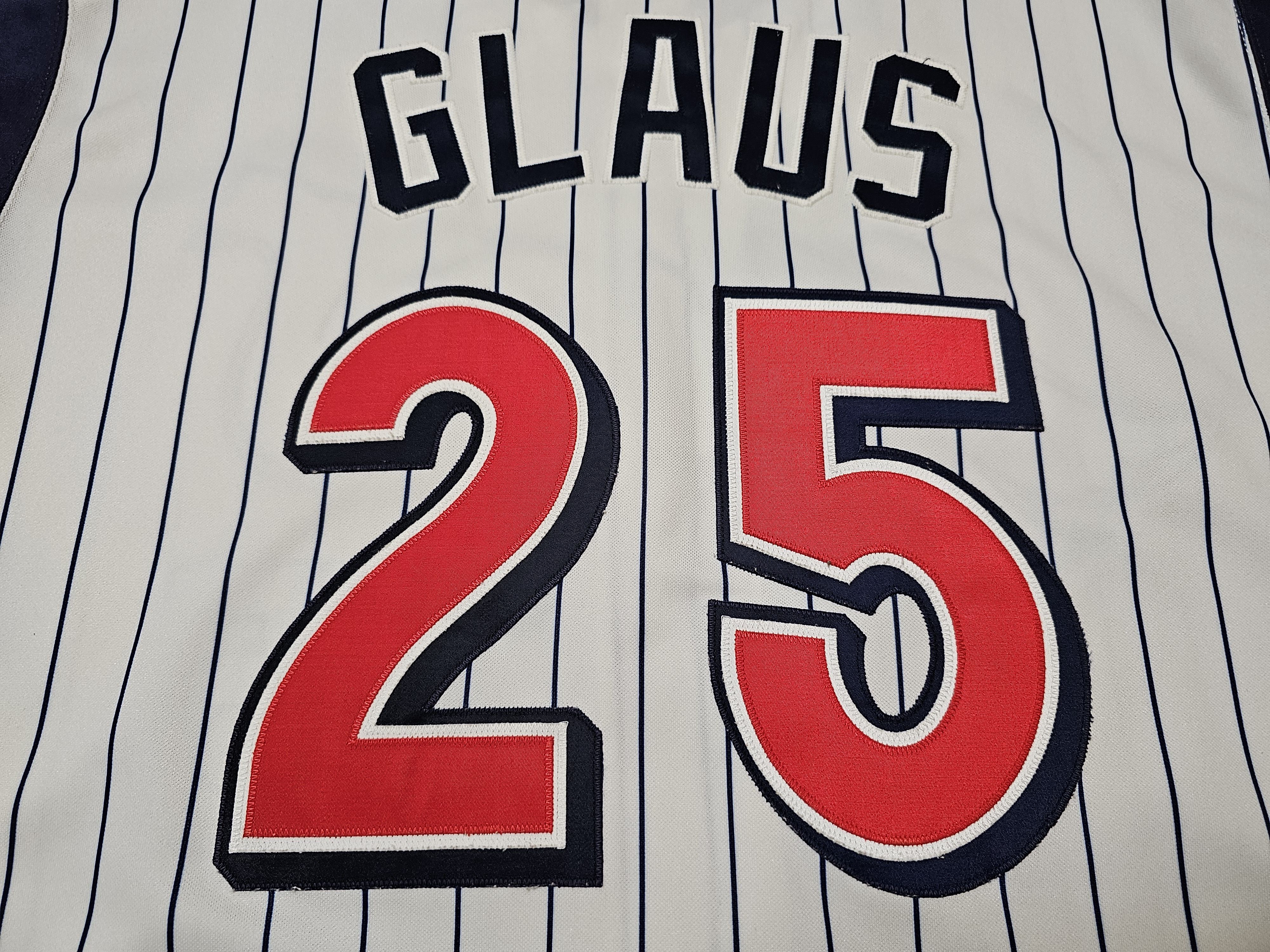Vintage ANAHEIM ANGELS VINTAGE JERSEY SIGNED TROY GLAUS JERSEY Size US L / EU 52-54 / 3 - 7 Thumbnail