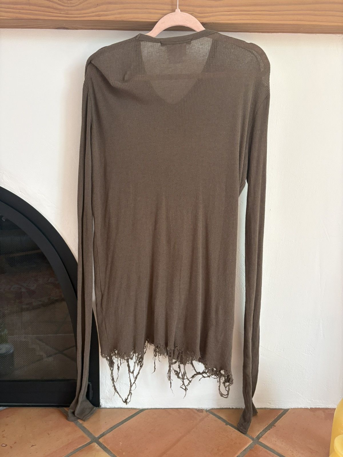 Julius Julius7 Ripped Hem Sweater Size US XL / EU 56 / 4 - 4 Thumbnail
