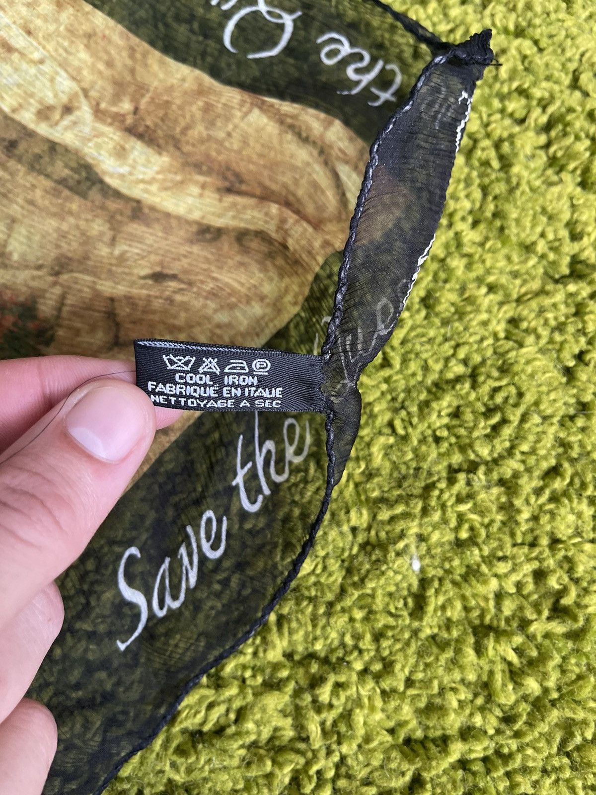 Other Save the Queen 100% silk avant garde Y2K signed scarf Size ONE SIZE - 5 Thumbnail