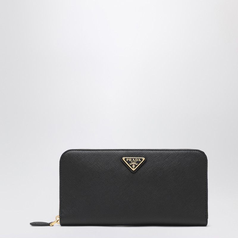 Prada Prada Black Saffiano Zip-Around Wallet Size ONE SIZE - 1 Thumbnail