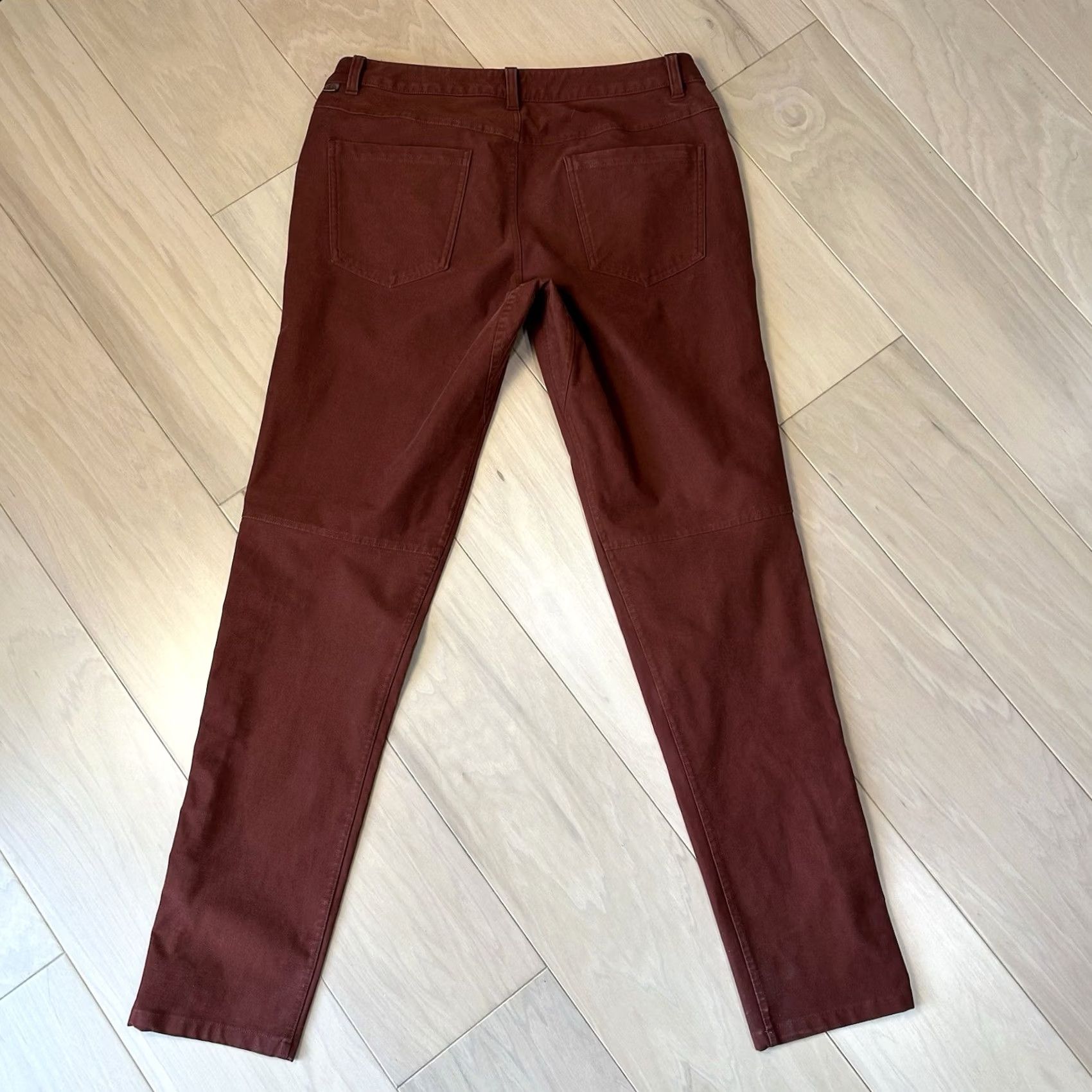 Lululemon Lululemon ABC Pant Slim Fit Men 33 Redish Brown Solid Knit Pocket 5-Pocket Zipper Button Chino City Preppy 33 Inseam 32 Vintage No Mens Size US 33 - 4 Thumbnail