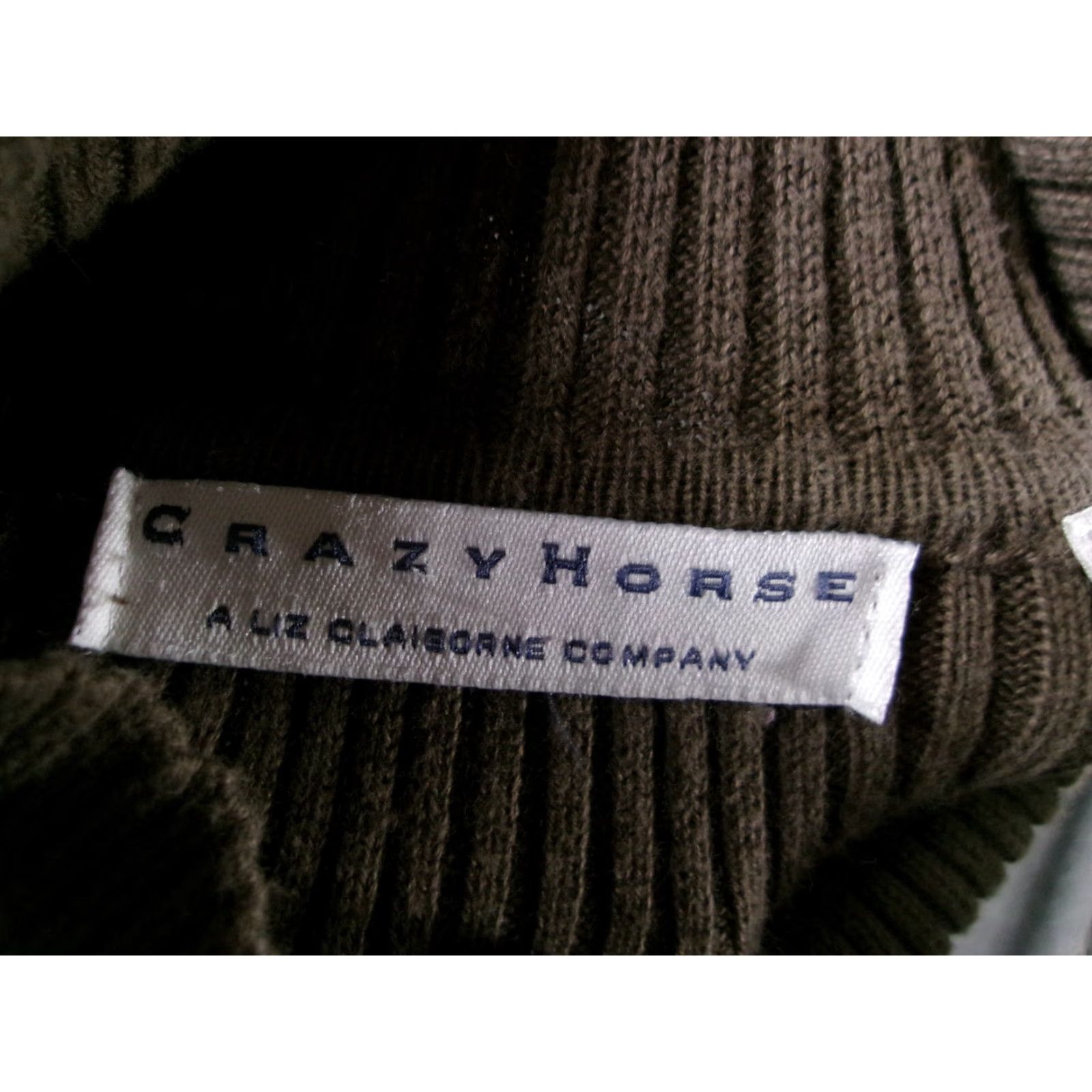 Vintage Crazy Horse Sweater Pullover Womens XL Brown Turtleneck Long Sleeve Knit Classic Size XL / US 12-14 / IT 48-50 - 6 Thumbnail