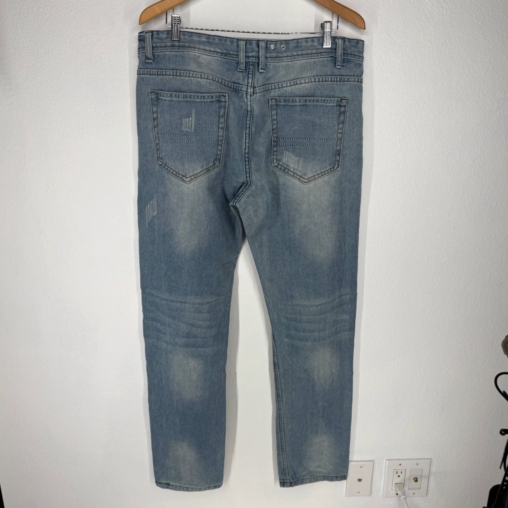Diesel Diesel Industry Men Distressed Light Straight Leg Denim Jeans 36 Size US 36 / EU 52 - 5 Thumbnail