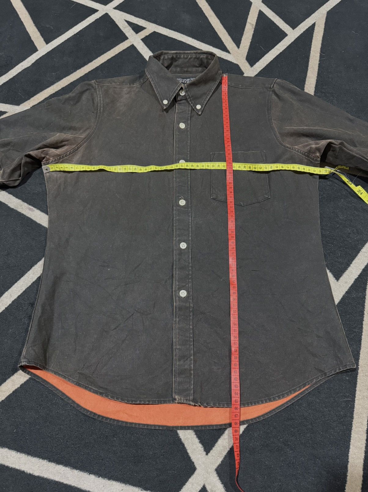 Le Grande Bleu (L.G.B.) Waxed Hermit Button Shirt Archive Styled Size US M / EU 48-50 / 2 - 5 Thumbnail