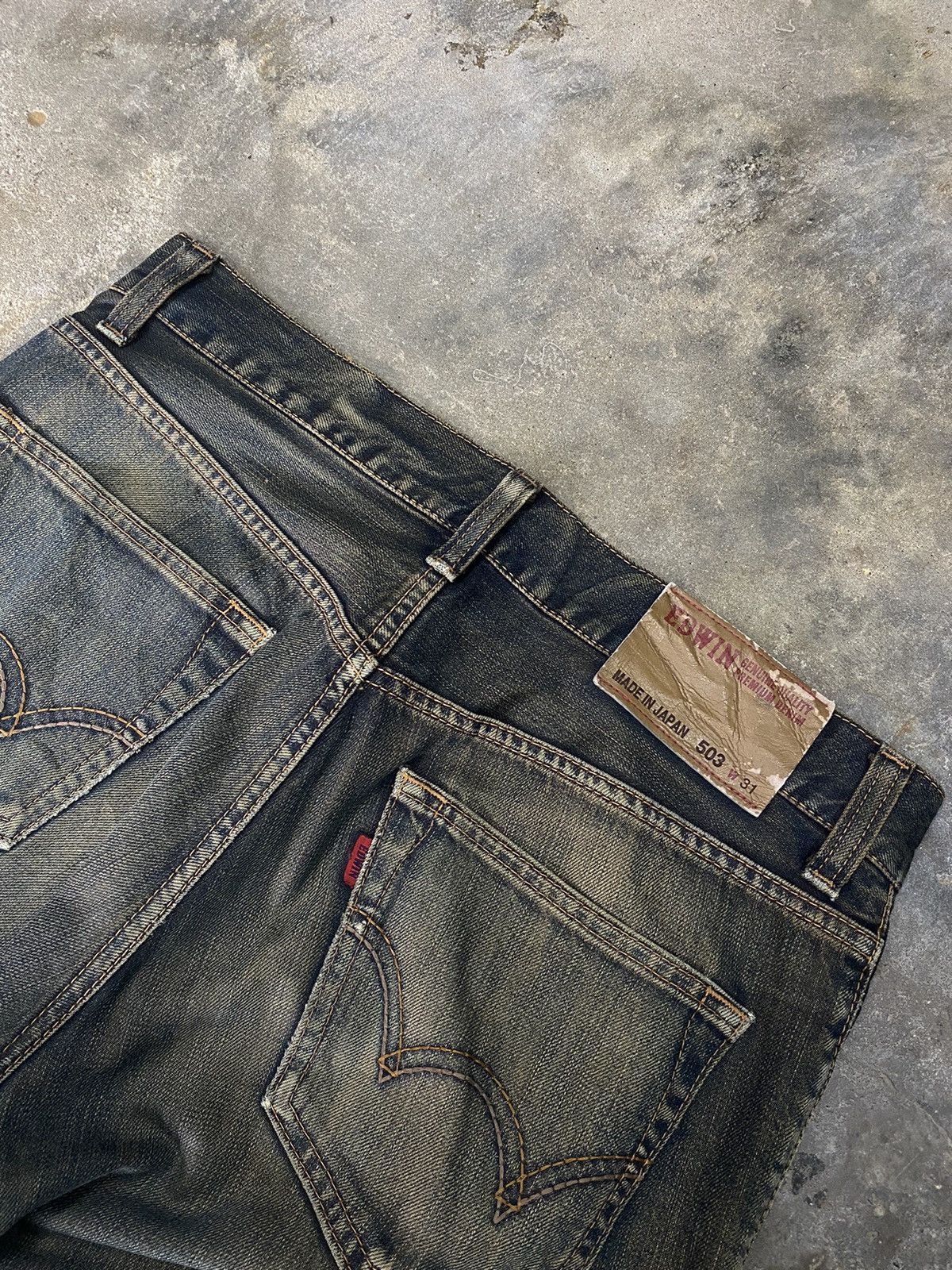 Edwin × Japanese Brand × Vintage Edwin 503 blue jeans wash japanese brand Size US 30 / EU 46 - 11 Thumbnail