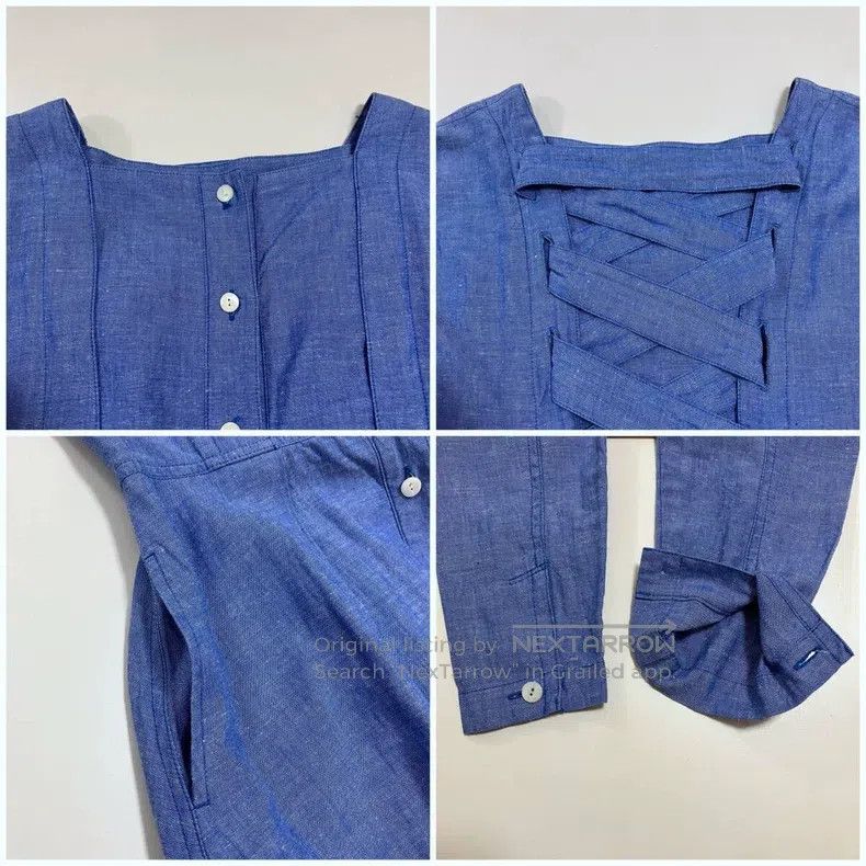 Issey Miyake Issey Miyake Blue Dress Size M / US 6-8 / IT 42-44 - 8 Thumbnail