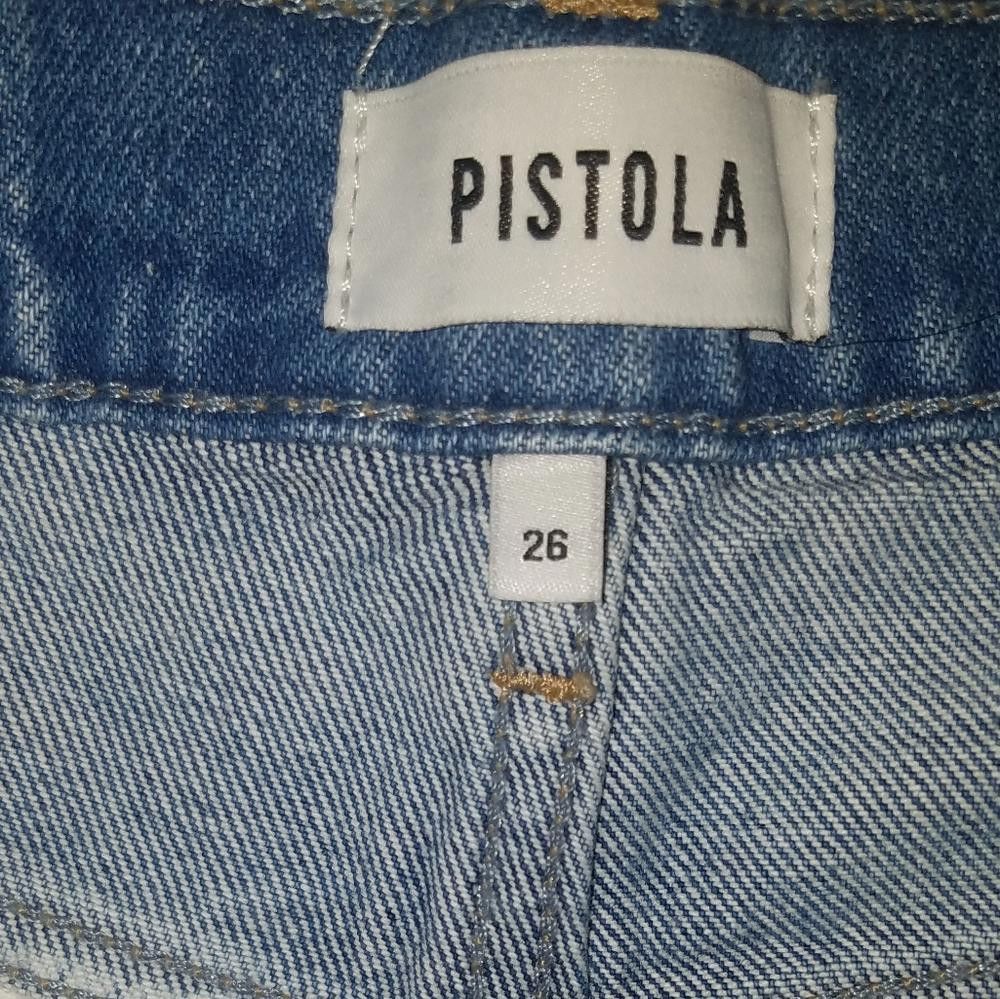 Designer NWT Pistola Bobbie Tidal Wave Jeans Size 26 Size 26" / US 2 / IT 38 - 4 Thumbnail