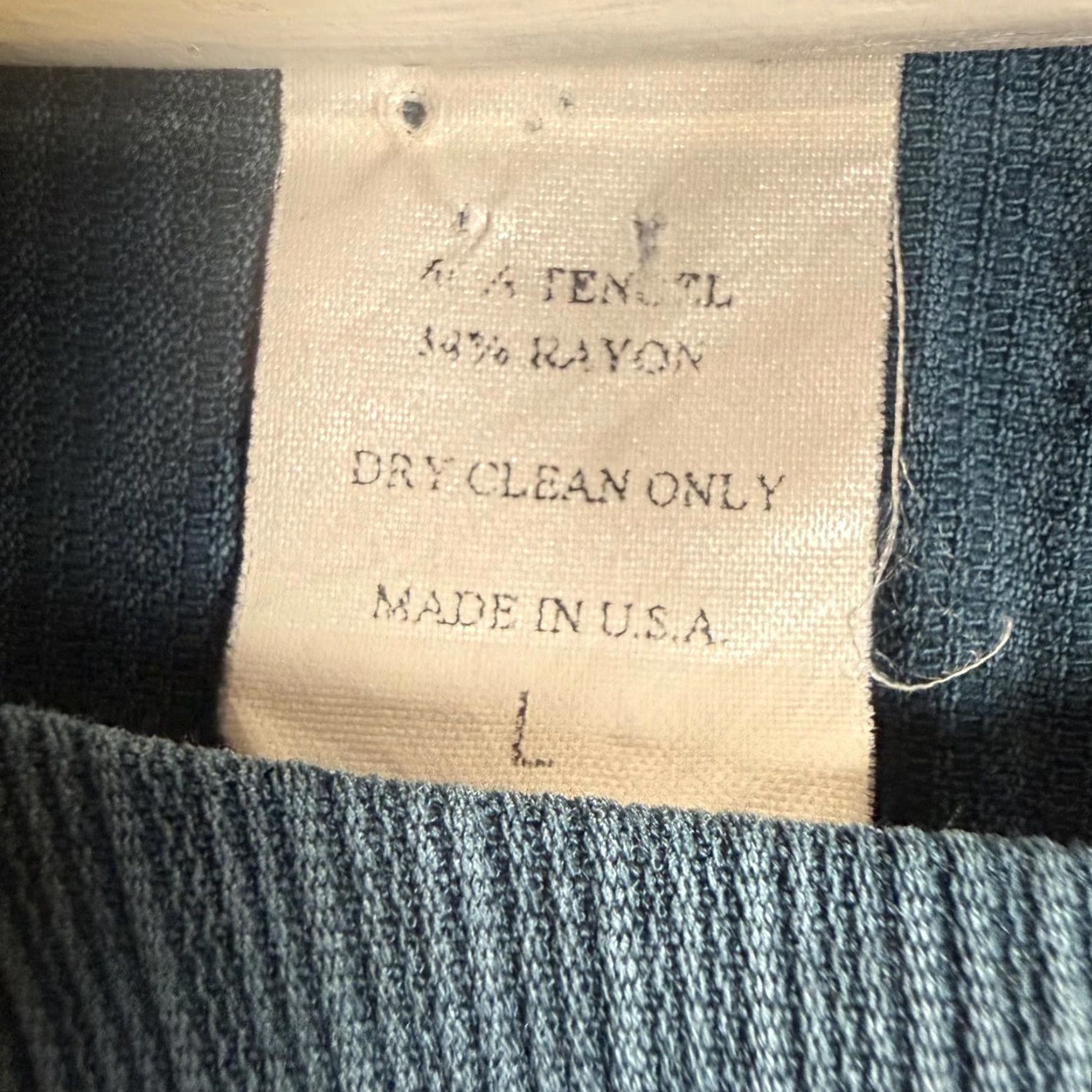 Eileen Fisher VINTAGE Eileen Fisher Dress Blue A-Line Midi 3/4 Sleeve Women Large L Ladies 90s Size L / US 10 / IT 46 - 5 Thumbnail