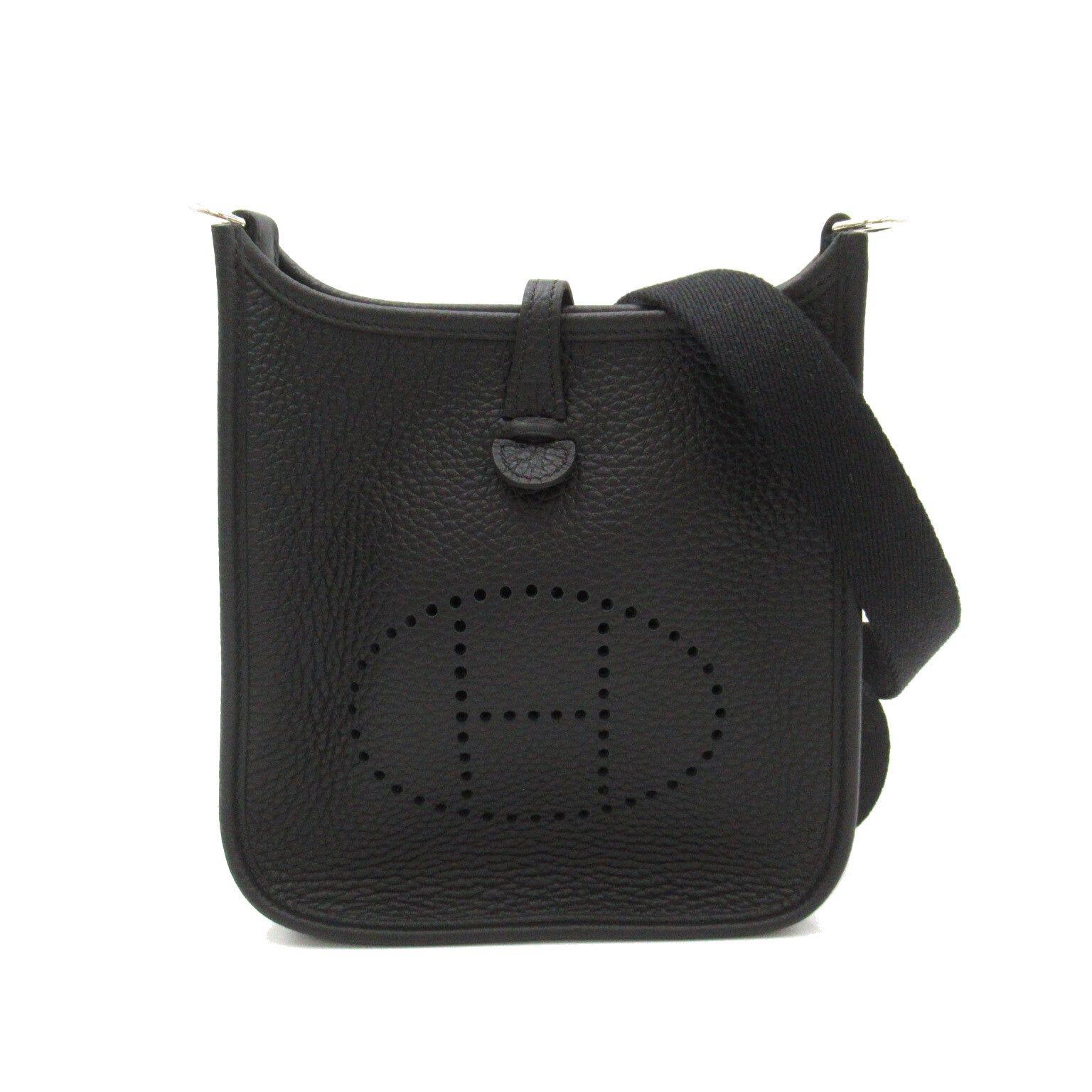 Hermes Hermes Evelyn Tpm (16) Amazon Shoulder Bag Calfskin (Cowhide) Clemence Leather Black (Hermes) Silver Hardware B Stamp Size ONE SIZE - 1 Thumbnail
