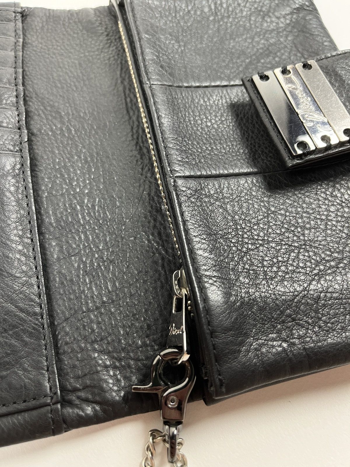 Diesel Vintage Diesel Black Leather Wallet Size ONE SIZE - 7 Thumbnail