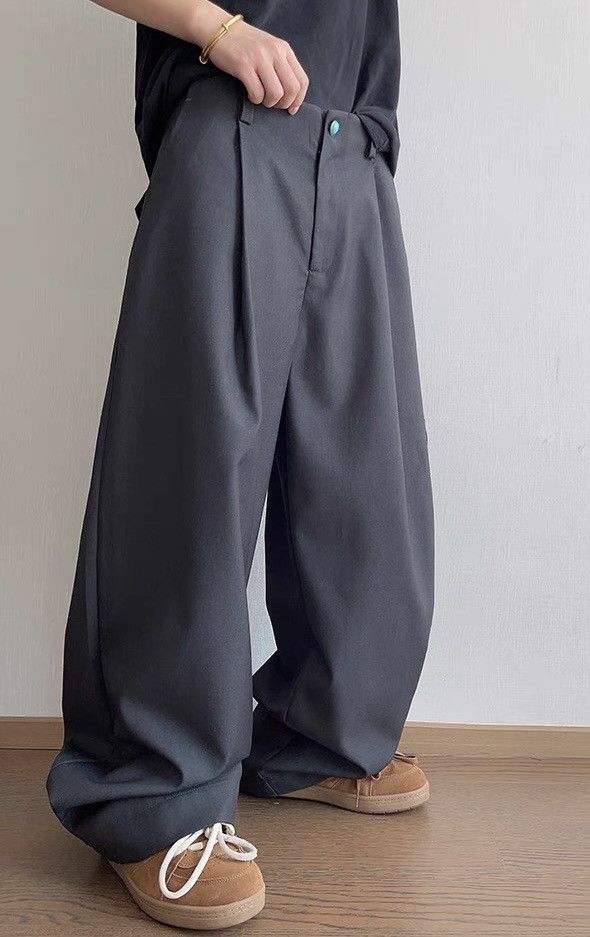 Japanese Brand × Vintage Cleanfit retro fashion cargo pleated baggy pants Size US 29 - 2 Thumbnail