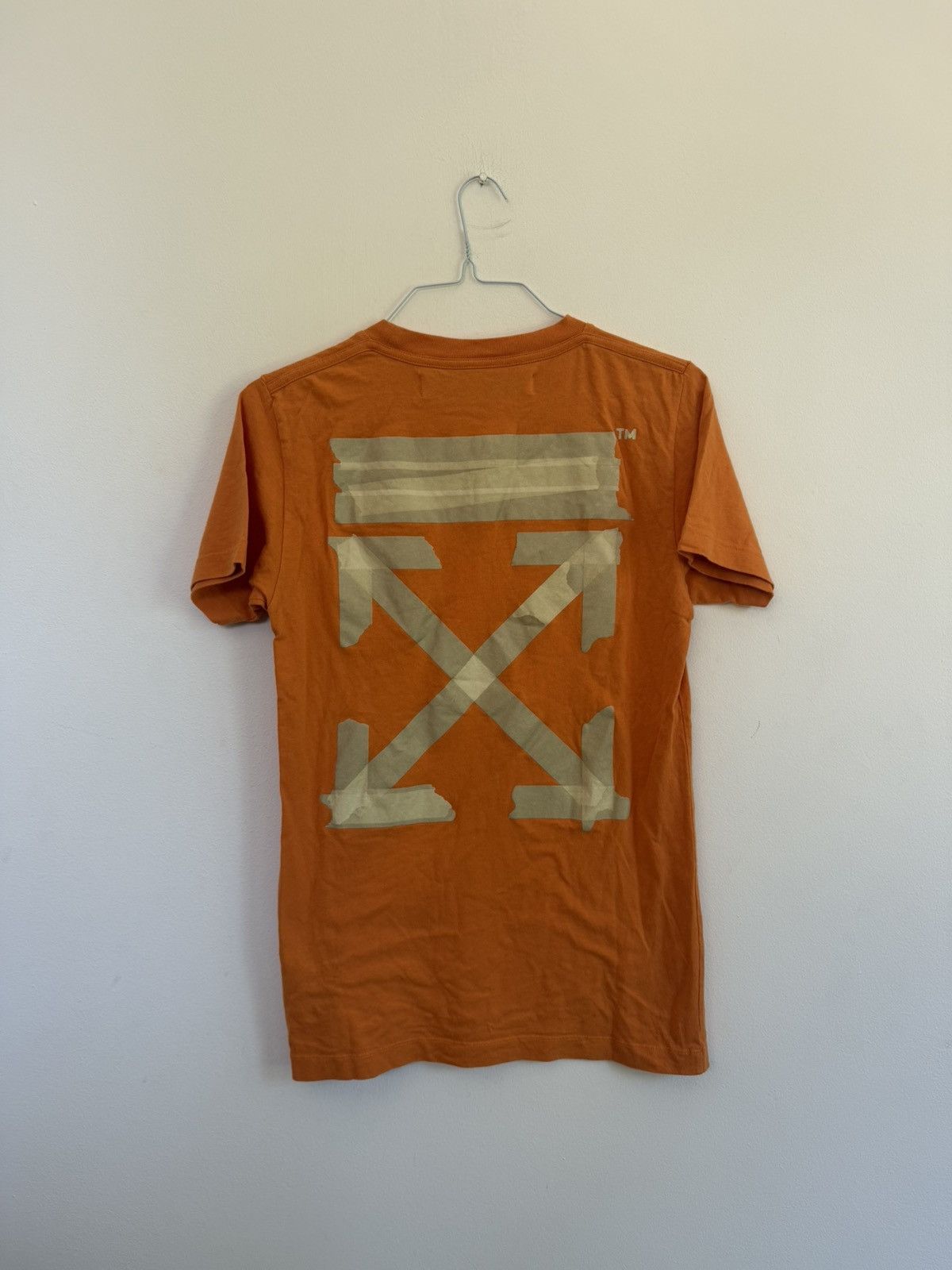 Off-White Off White Orange Tape Arrow TEE Size US S / EU 44-46 / 1 - 2 Thumbnail