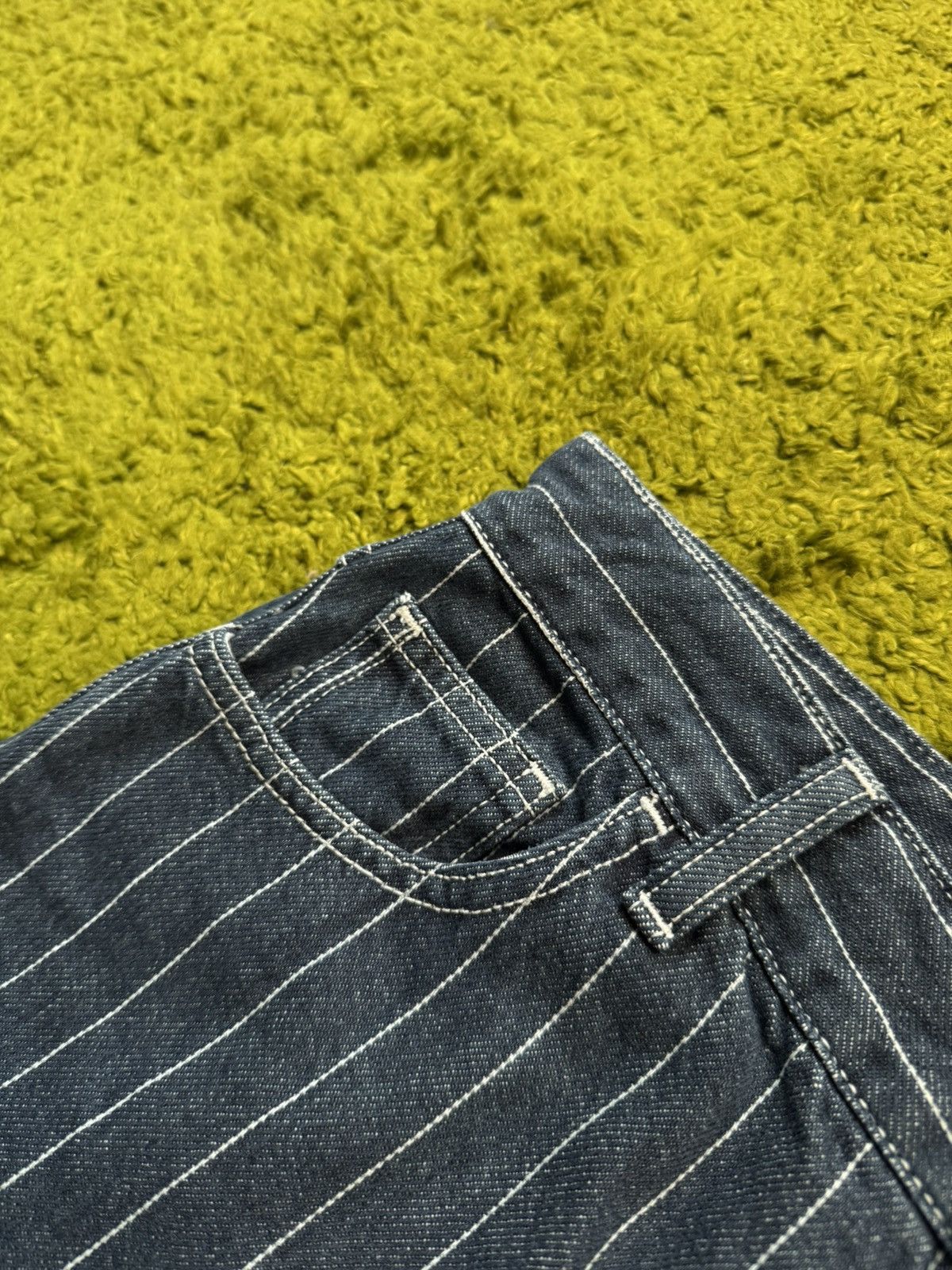Carhartt Carhartt WIP workcore style striped orlean jeans Size 27" / US 4 / IT 40 - 4 Thumbnail