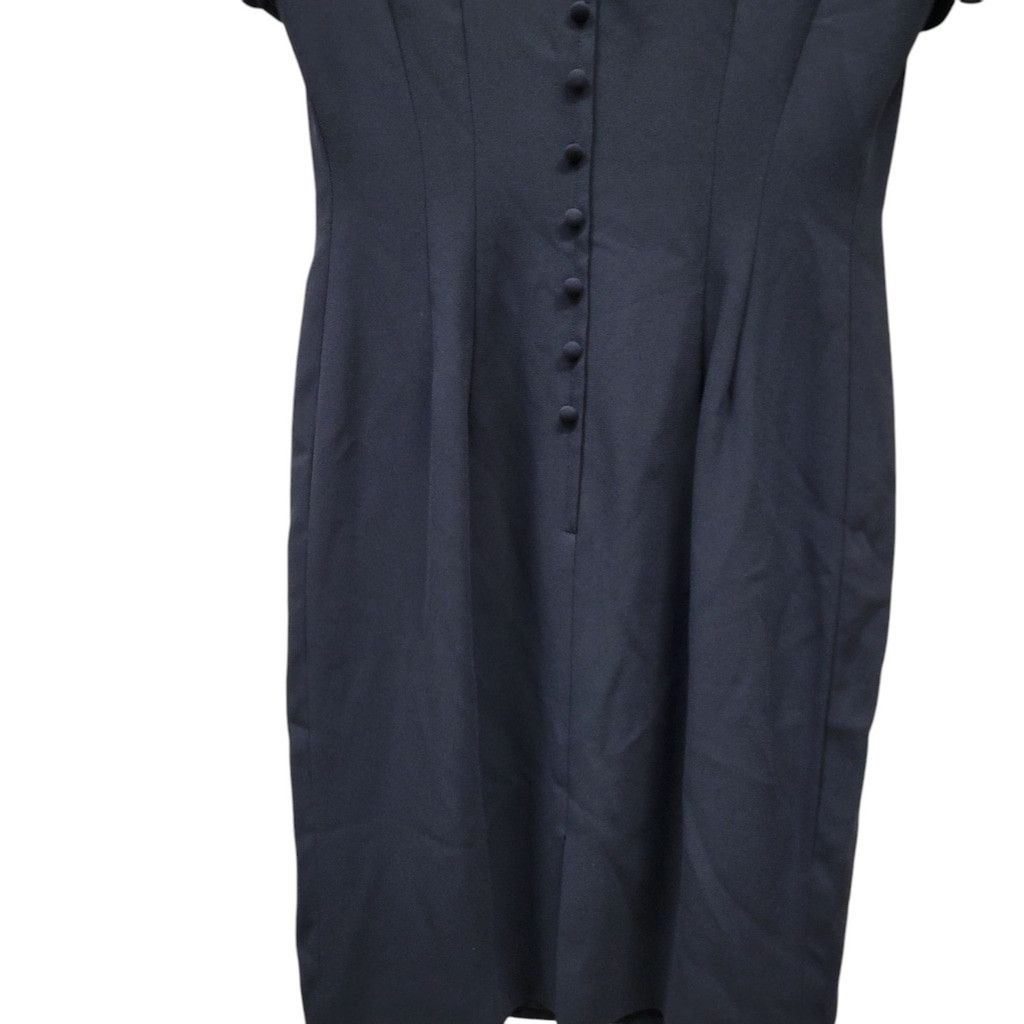 MAGGY LONDON Maggy London V-neck Front & Back Knee-length Dress Black Size M / US 6-8 / IT 42-44 - 6 Thumbnail