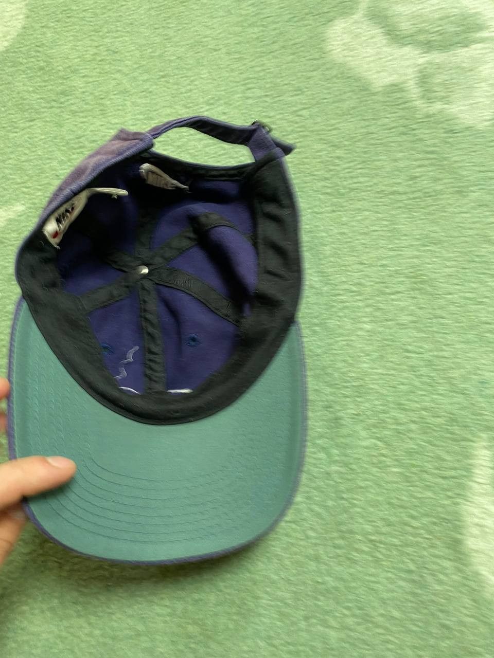 Nike Hats blue Vintage Nike Cap big logo Y2K streetwear Size ONE SIZE - 9 Thumbnail
