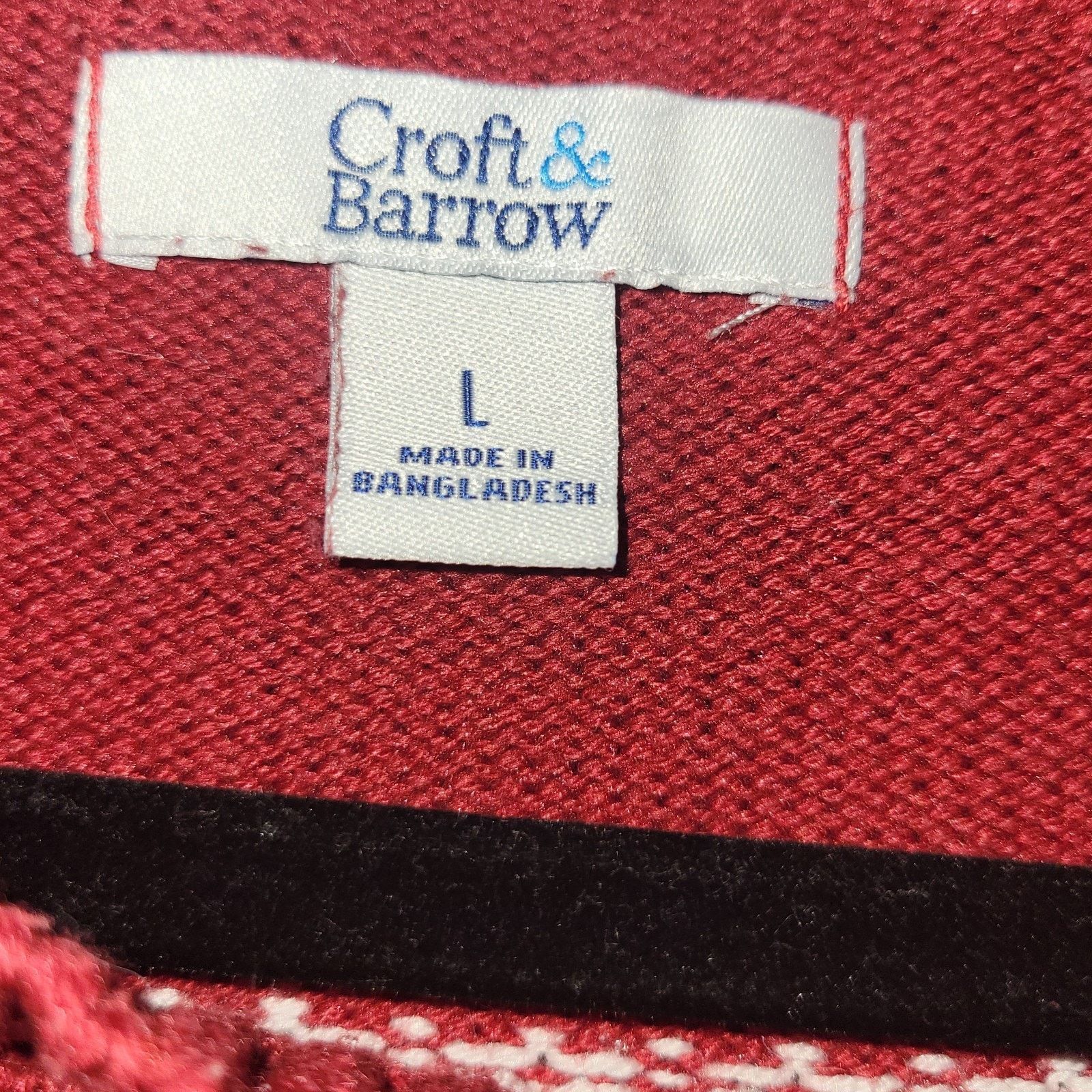 Croft & Barrow Classic Winter Sweater Medium Weight 21” P2P XL Orig $36 Size L / US 10 / IT 46 - 2 Thumbnail