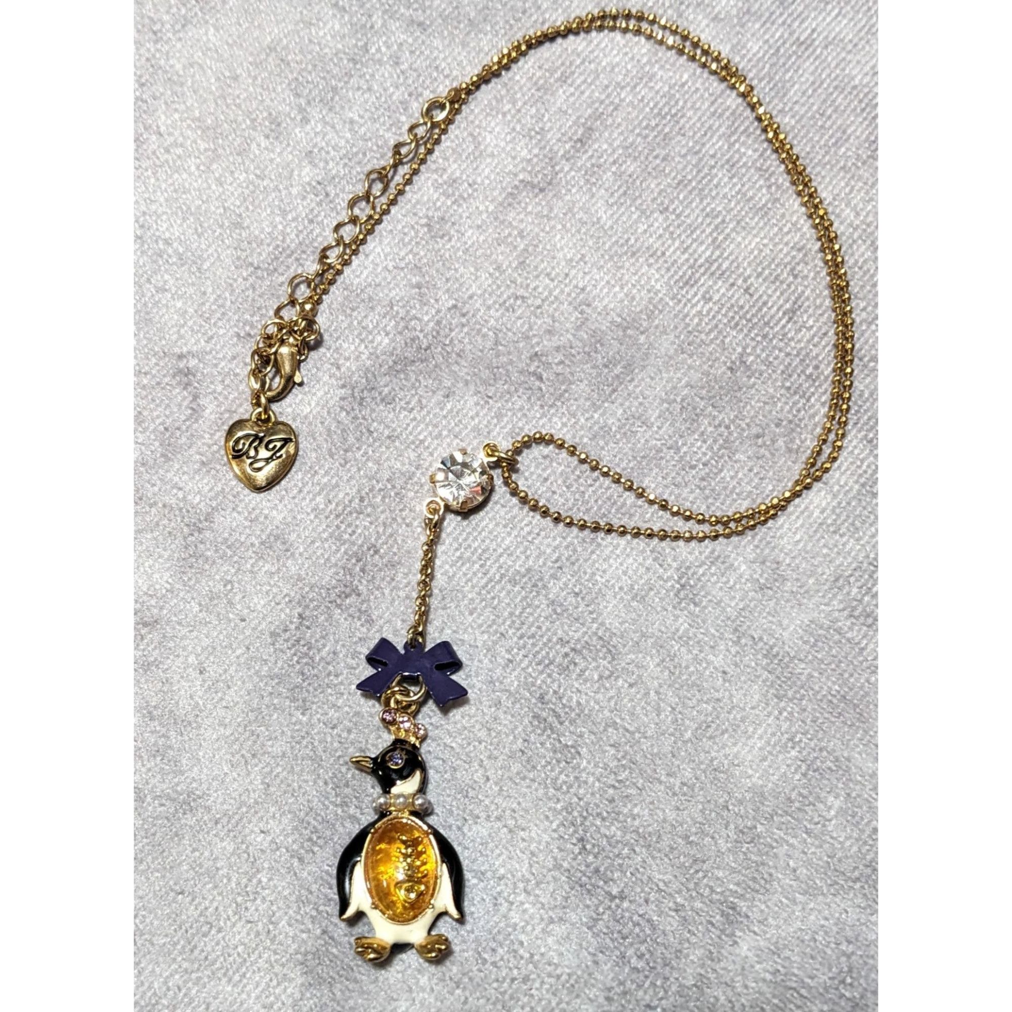 Betsey Johnson Betsey Johnson Faux Pearl Rhinestone Fish Bone Belly Penguin Size ONE SIZE - 12 Thumbnail