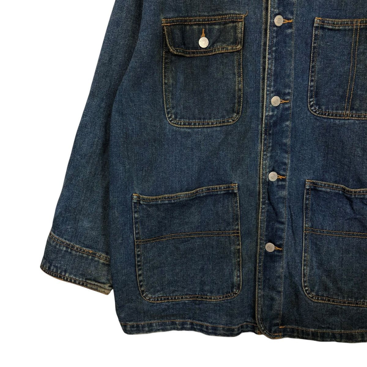 Japanese Brand 🔥VINTAGE DENIM CHORE JACKET UNIQLO JAPAN ISSEY MIYAKE Size US M / EU 48-50 / 2 - 6 Thumbnail