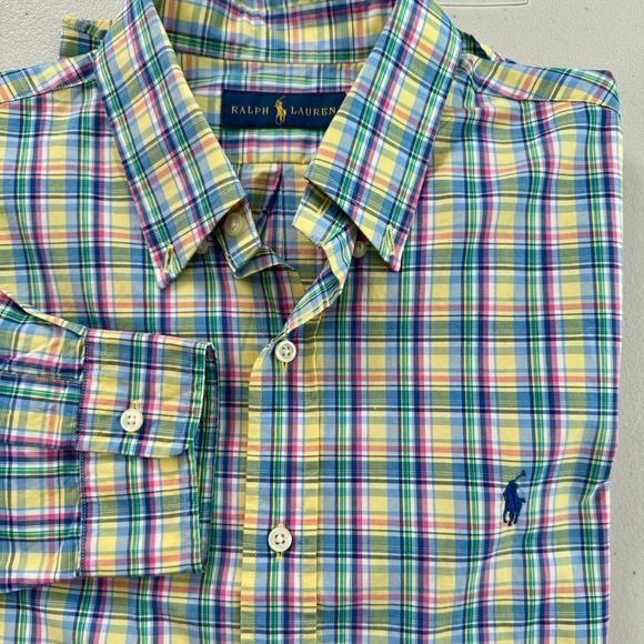 Polo Ralph Lauren Ralph Lauren Men's Plaid Button Down Shirt Large Size US L / EU 52-54 / 3 - 2 Thumbnail