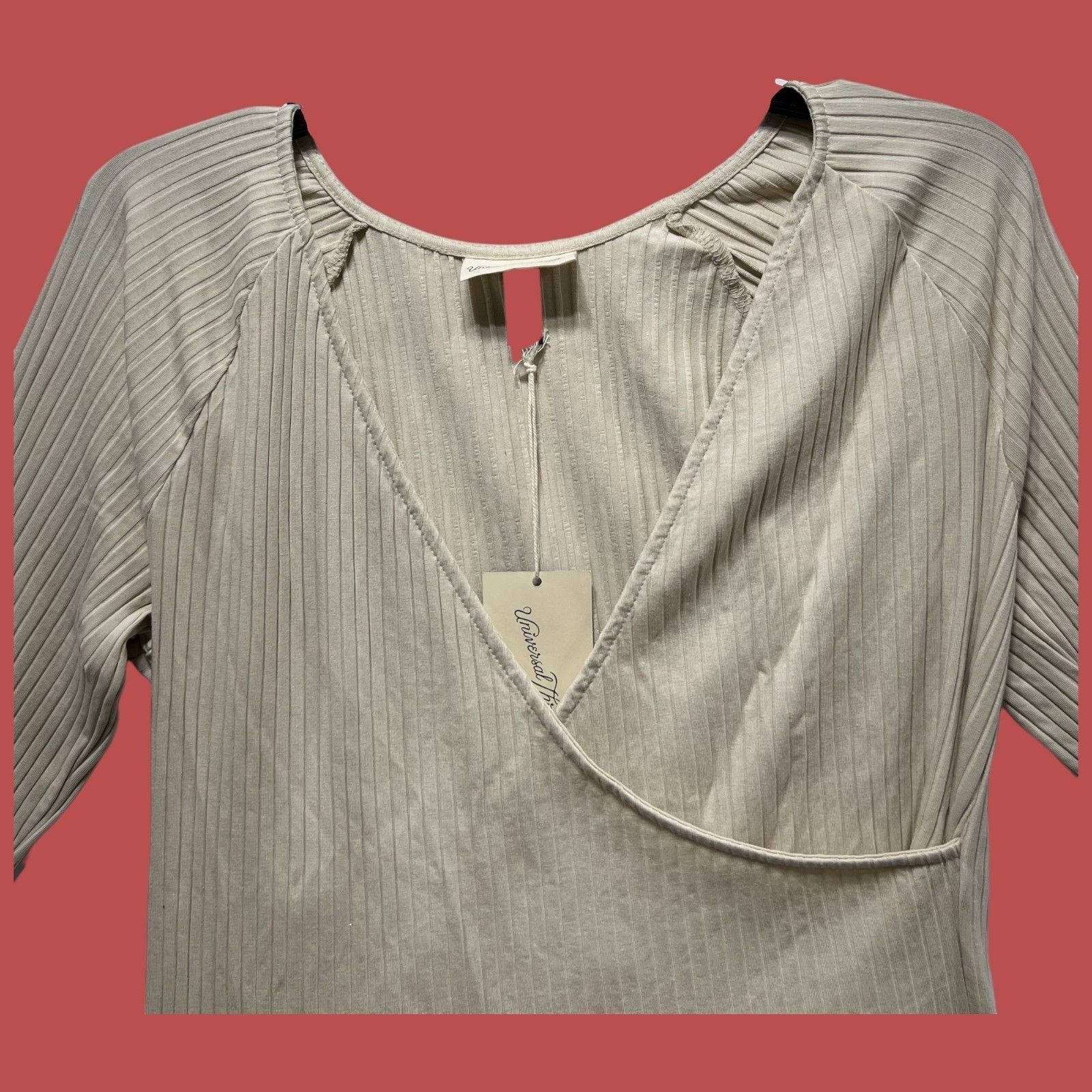 Other Universal Thread - Women's Slim Fit Long Sleeve V-Neck Wrap Size L / US 10 / IT 46 - 14 Thumbnail