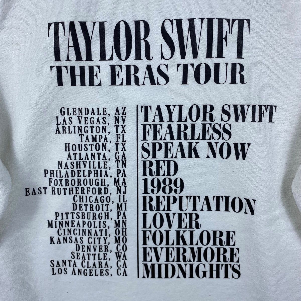 Band Tees TAYLOR SWIFT The Eras Tour Crewneck Sweatshirt Youth X-Large Size US S / EU 44-46 / 1 - 5 Thumbnail