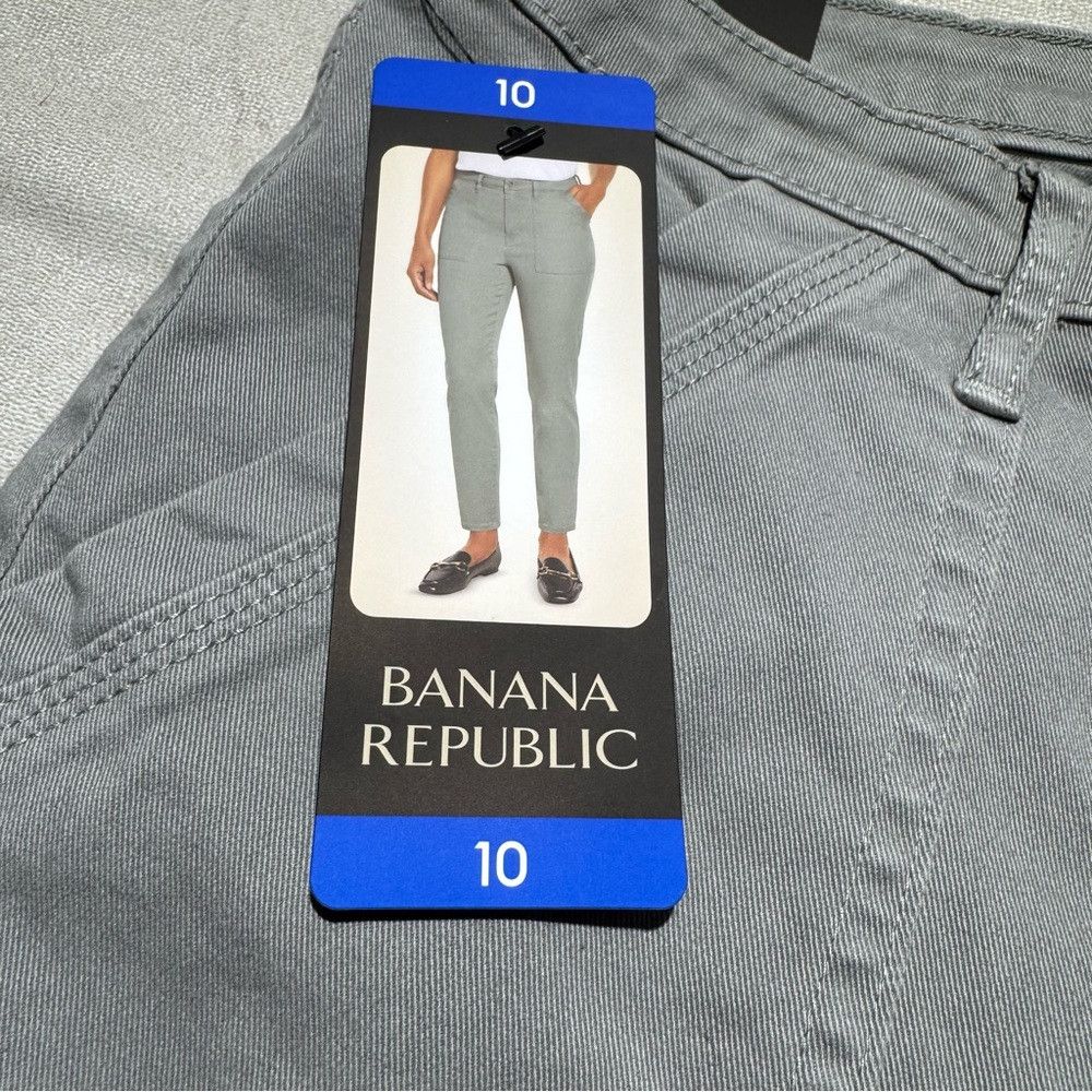 Banana Republic NWT New Banana Republic High Rise Twill Grey Pants Jeans Si Size 32" / US 10 / IT 46 - 7 Thumbnail