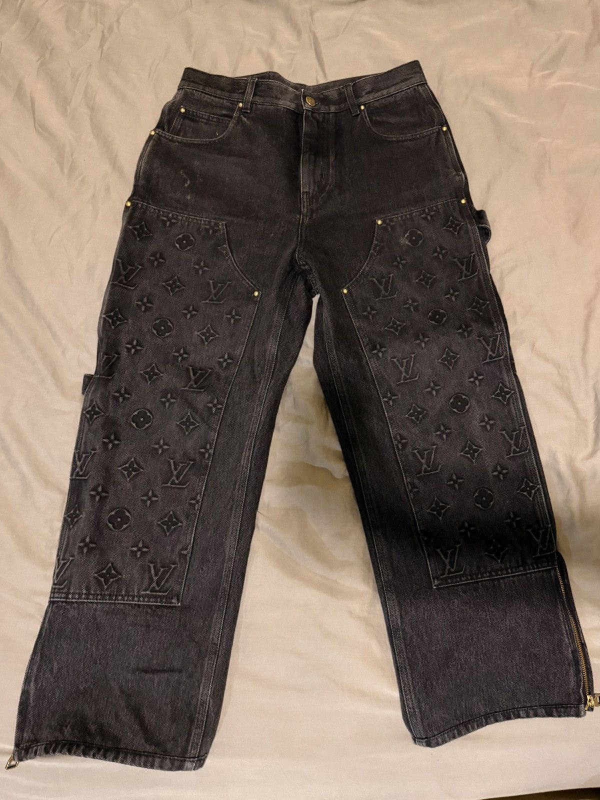 Louis Vuitton Louis Vuitton Double Knee Carpenter Jeans Size US 30 / EU 46 - 1 Thumbnail