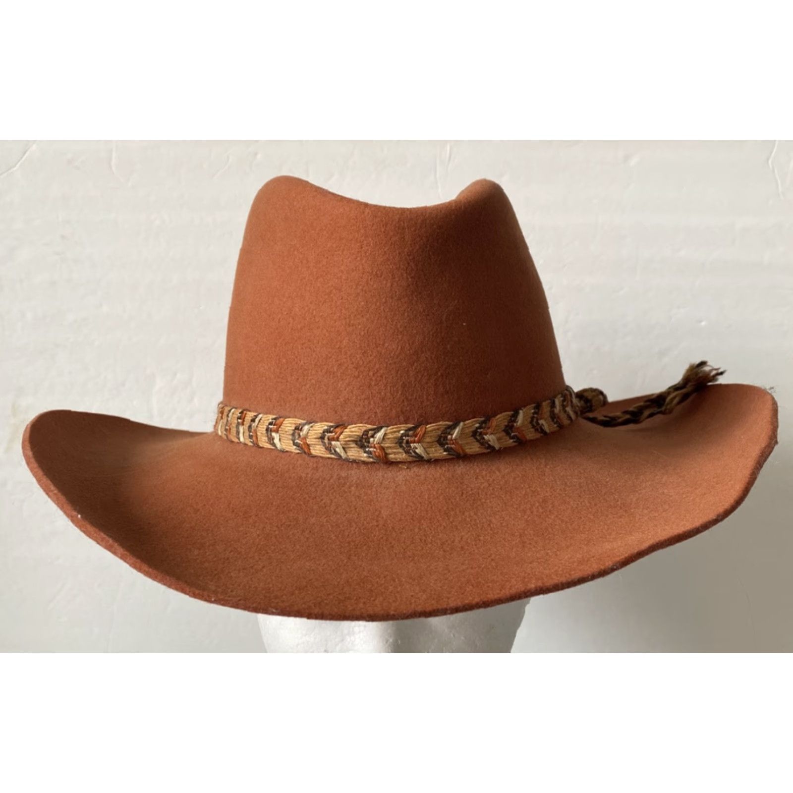 CO VINTAGE American Hat Co Maxi Felt Wool Hat Western Men’s Size 7Made In USA Men Wool Western Hat Size 7 USA Size ONE SIZE - 2 Thumbnail