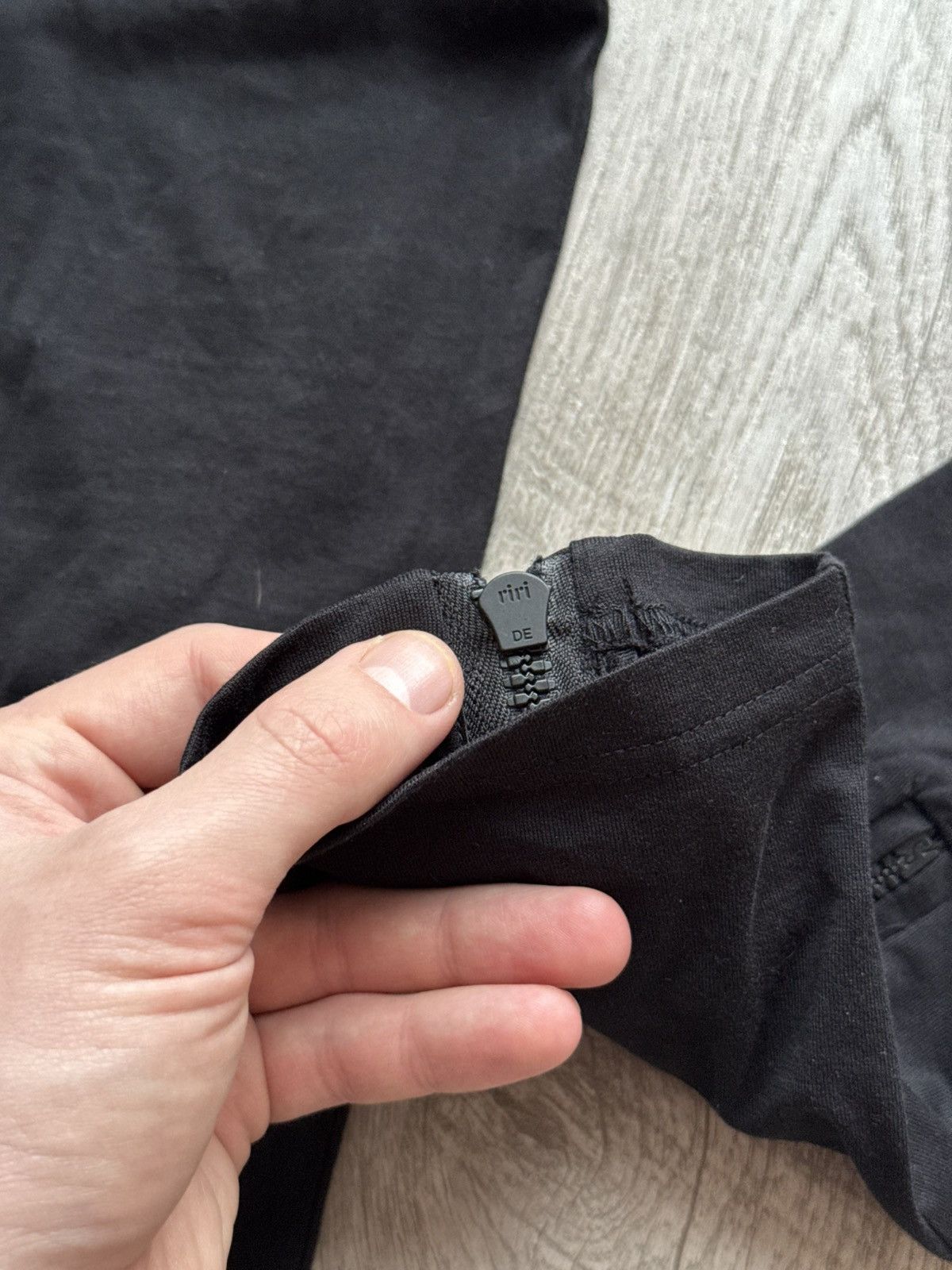 Givenchy Givenchy Black Cotton Jersey RIRI Zip Detail Leggings Size 32" / US 10 / IT 46 - 5 Thumbnail