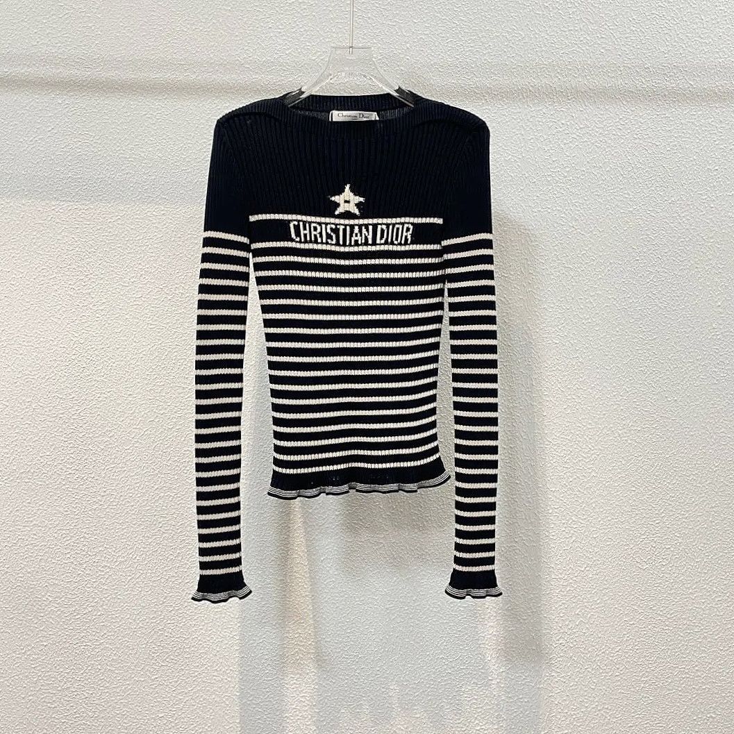 Dior Dior Striped Star Logo Sweater Size FR 34 Size XS / US 0-2 / IT 36-38 - 1 Thumbnail
