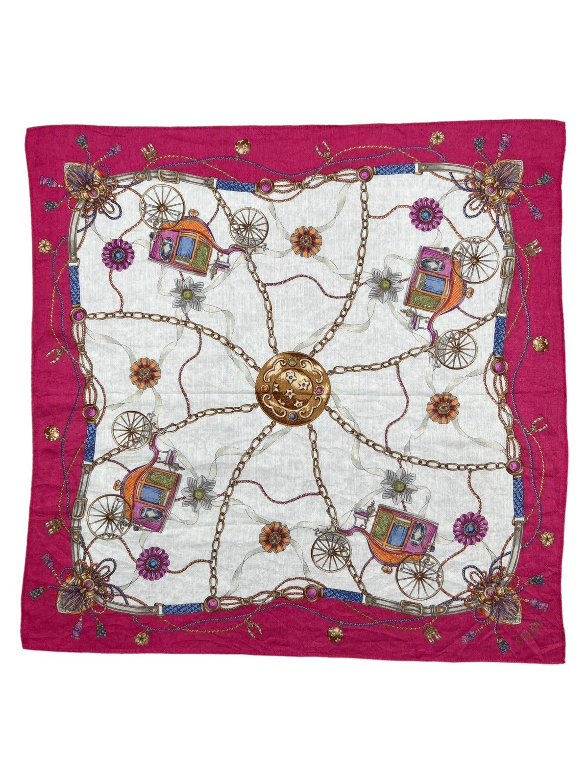 Celine Celine Handkerchief Neckerchief Bandana Pocketsquare Size ONE SIZE - 2 Thumbnail